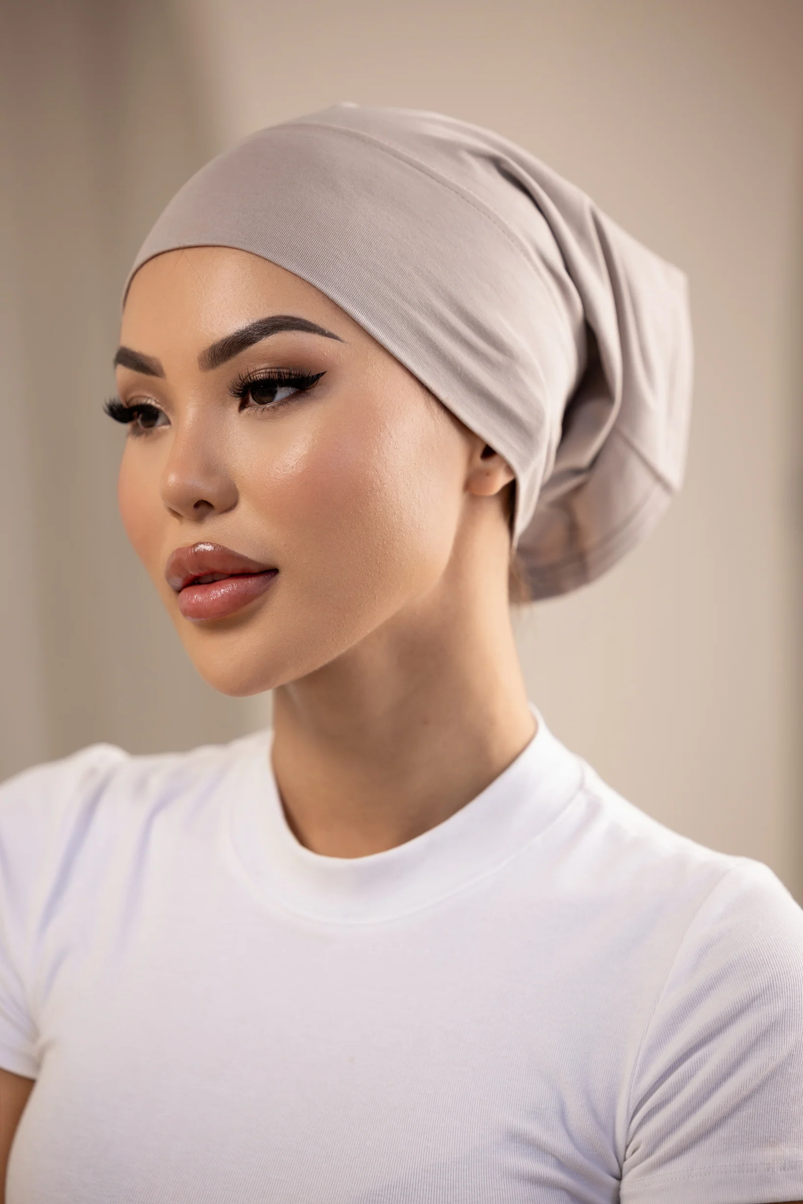 Luxe Modal Cotton Cap - Shades of Nude - Image 3