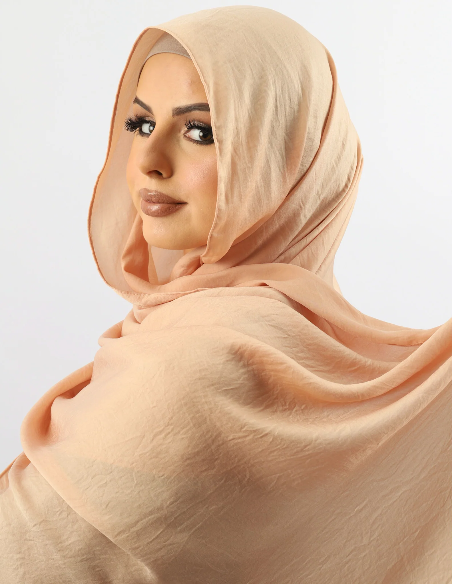 Luxe Satin Shawl - Light Shades - Image 5