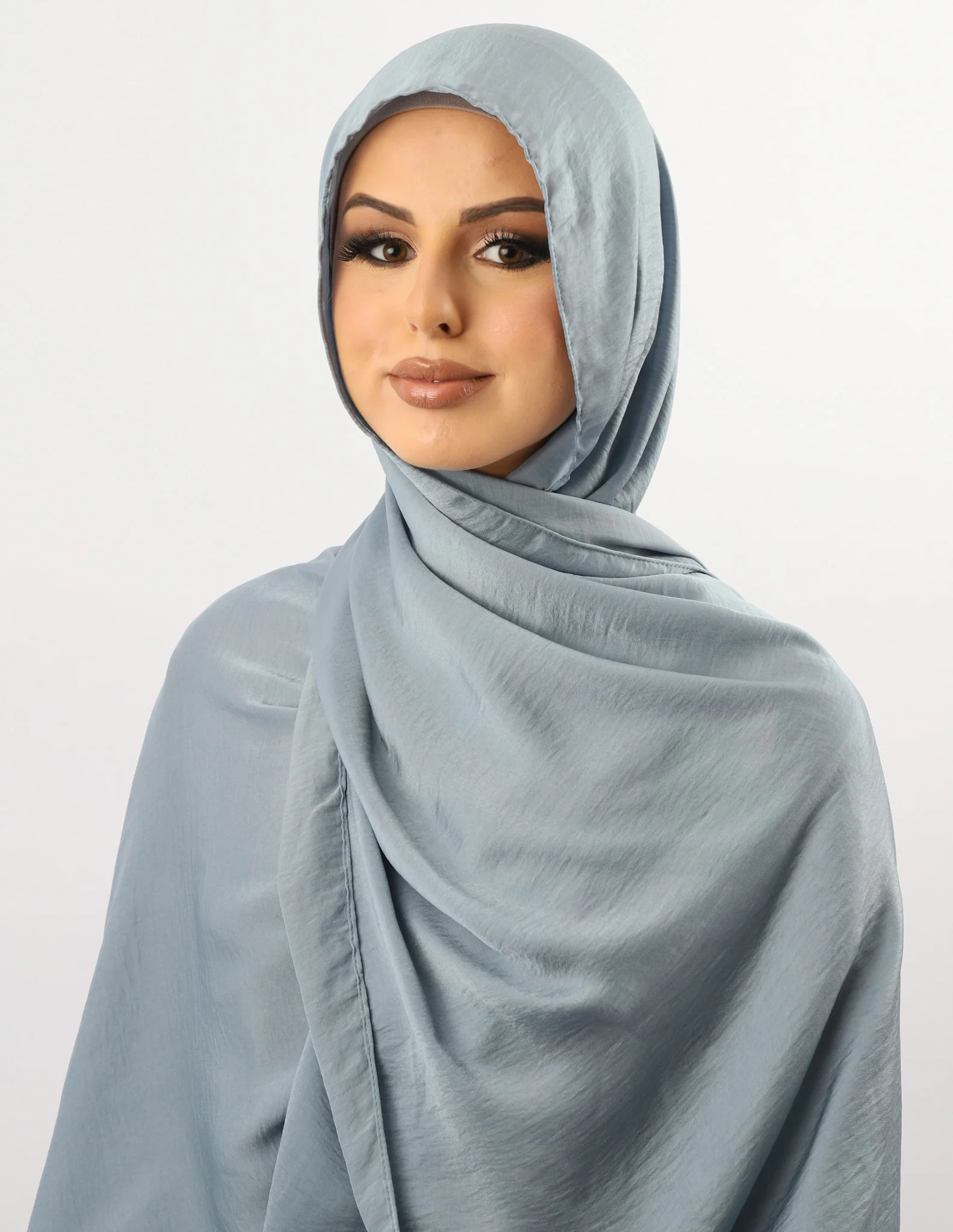 Luxe Satin Shawl - Light Shades - Image 6