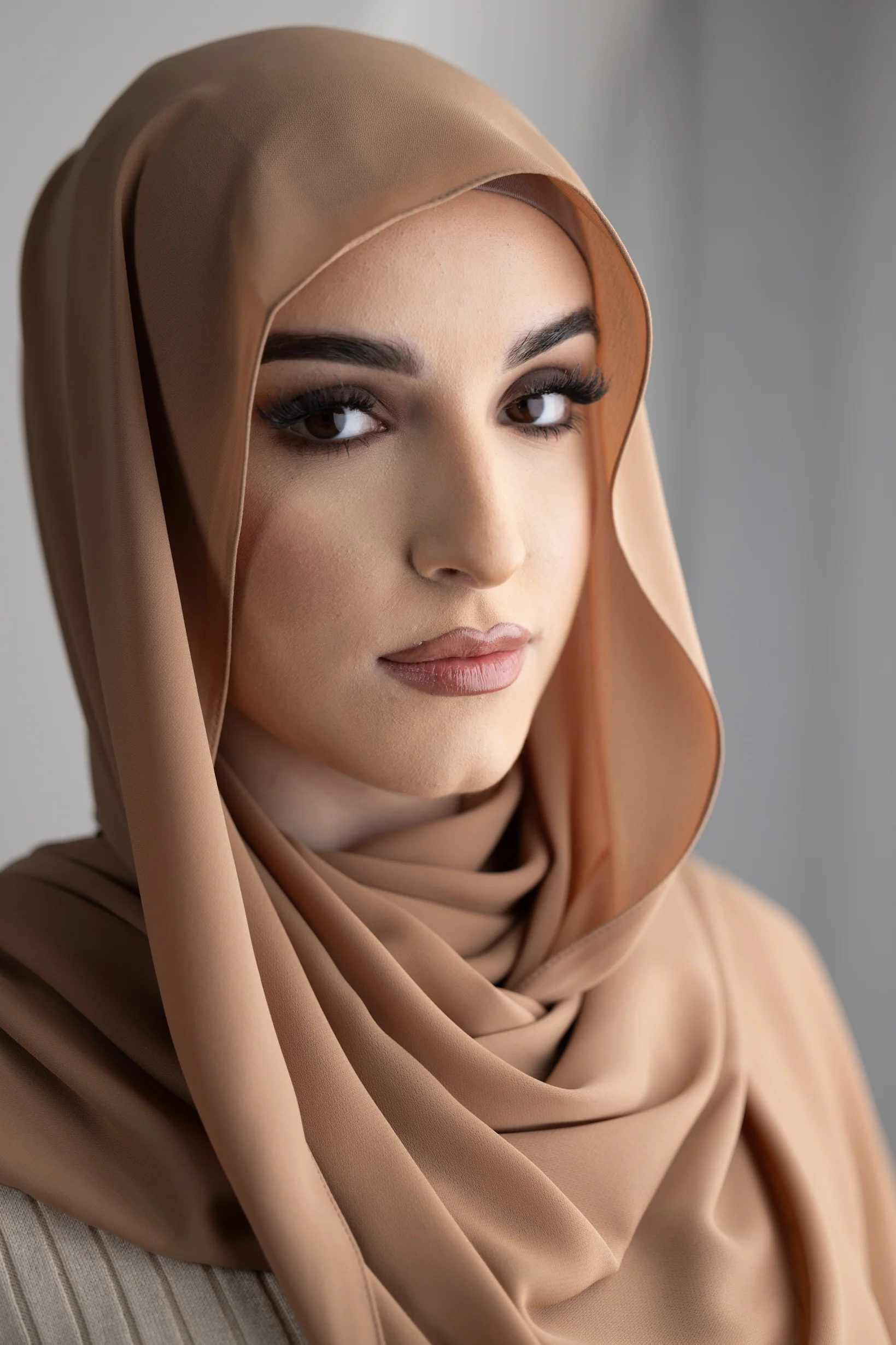 Luxury Chiffon Shawl - Dark Shades - Image 4