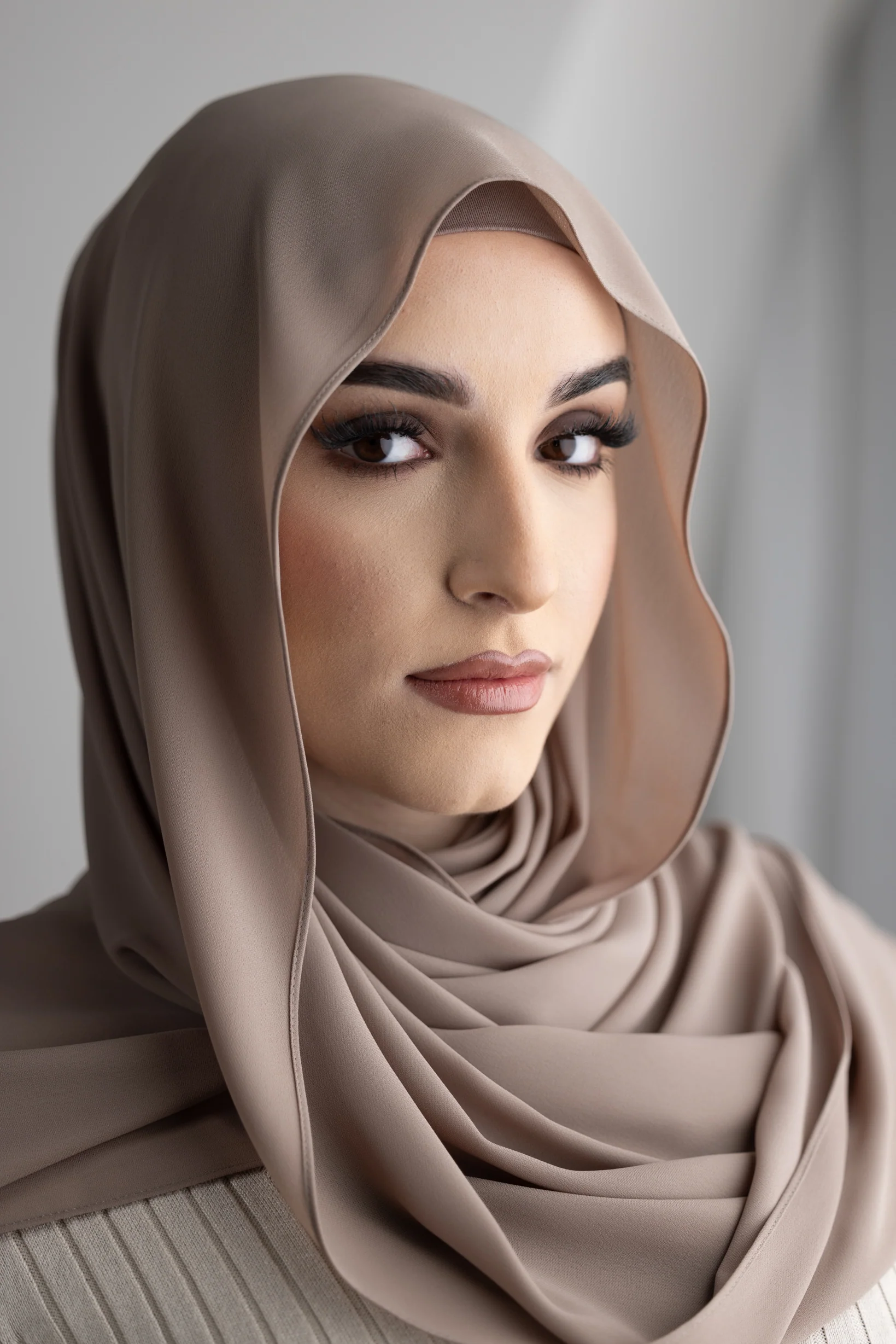 Luxury Chiffon Shawl - Dark Shades - Image 9