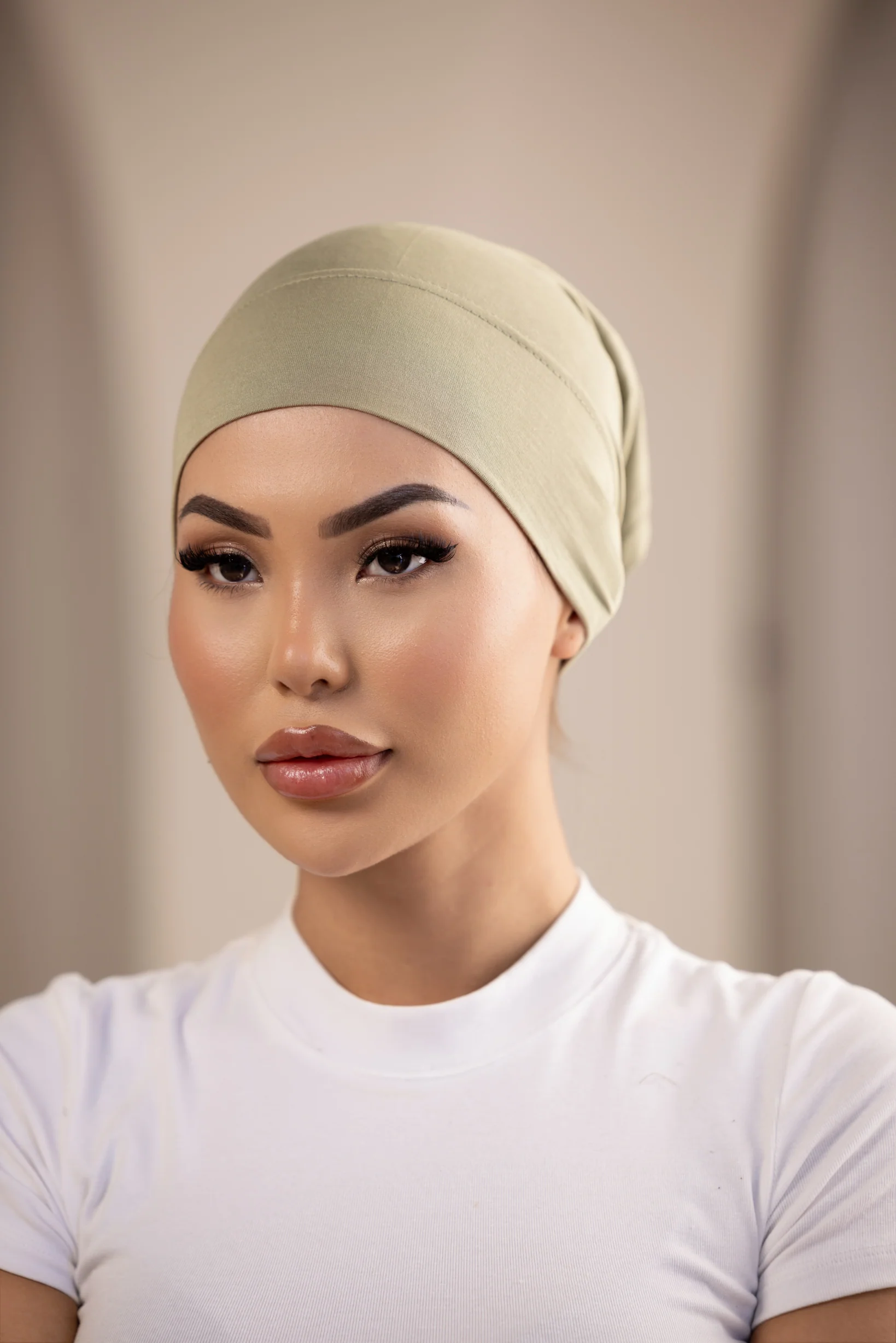 Luxury Jersey Open Cap- Shades of Green - Image 2