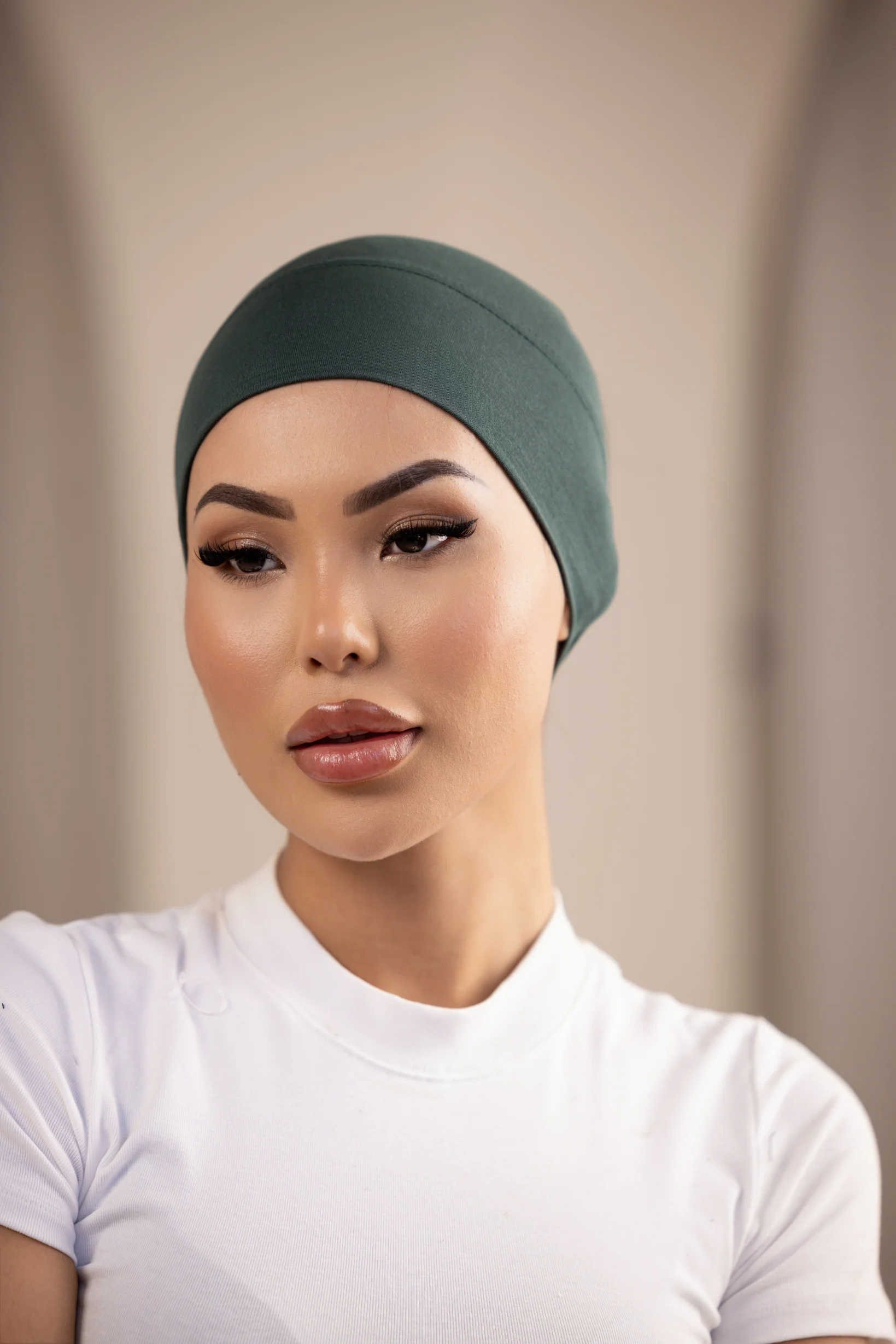 Luxury Jersey Open Cap- Shades of Green - Image 3