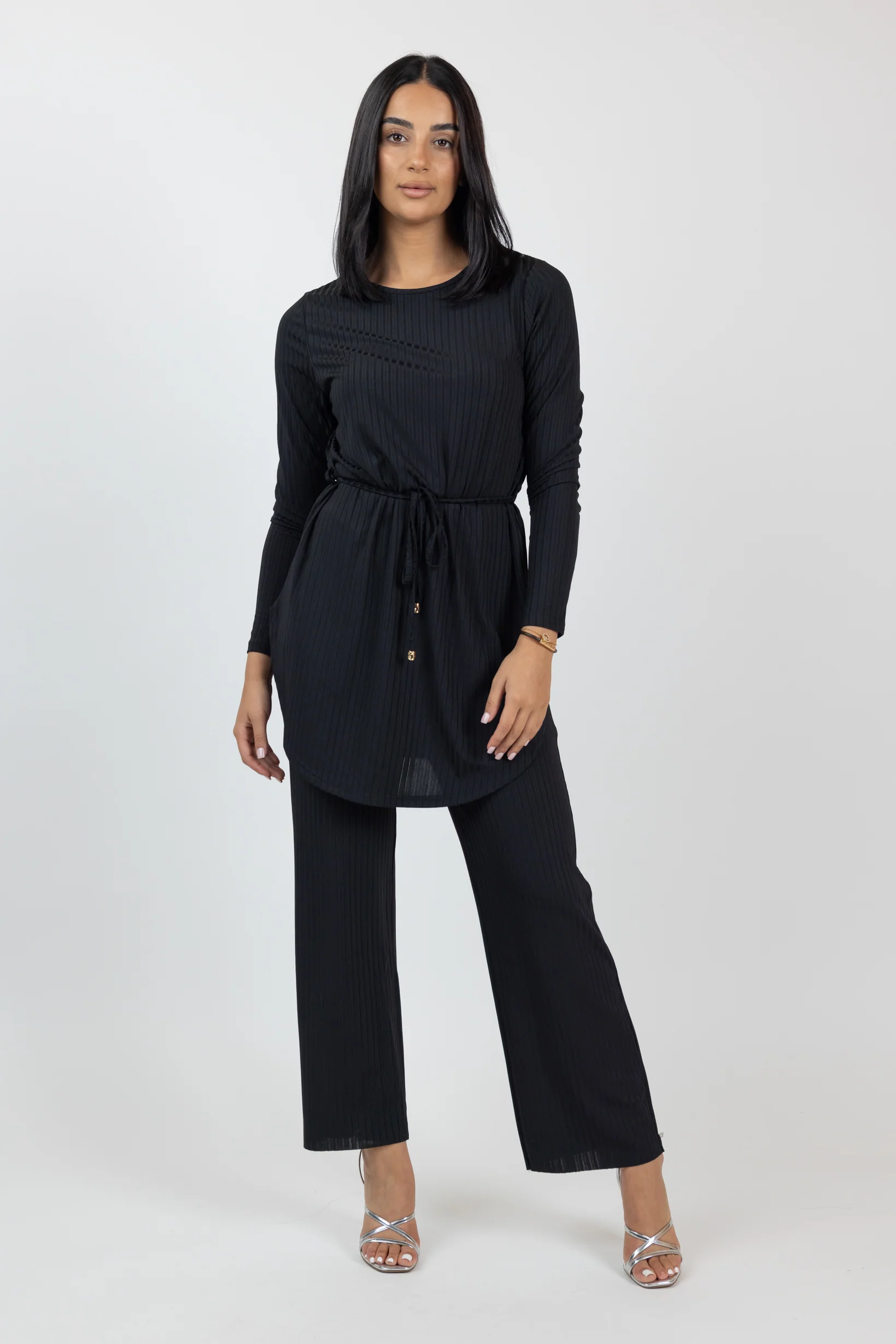 Lycra Rib Pants - Dark Shades - Image 2