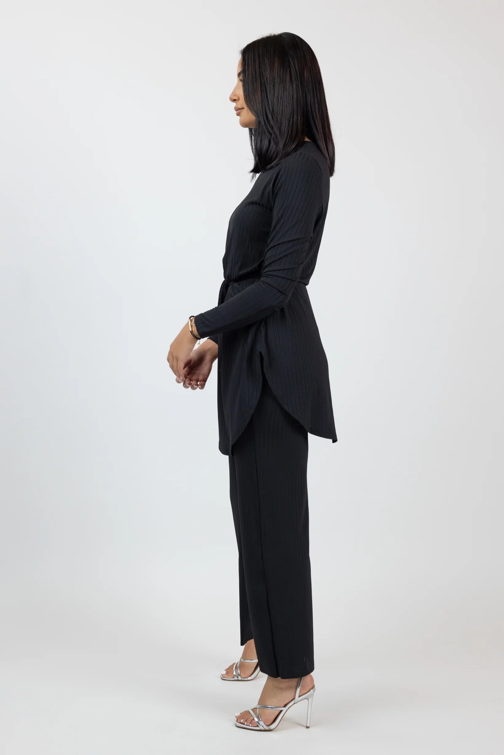Lycra Rib Pants - Dark Shades - Image 6