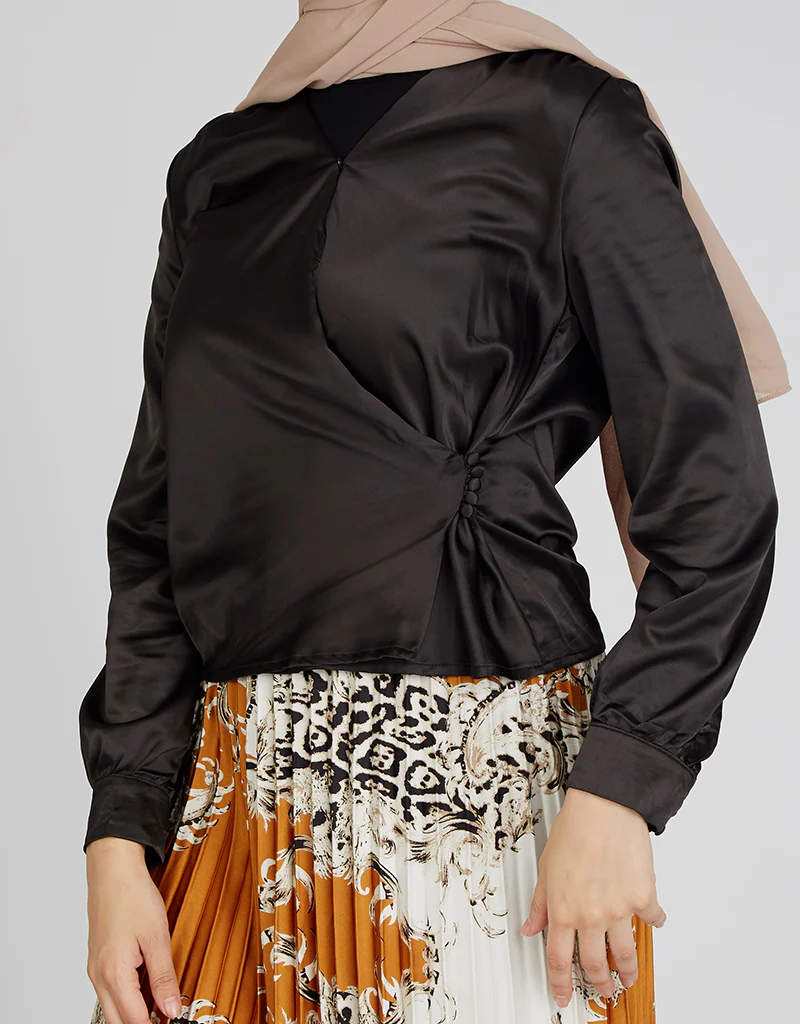 Mara Satin Blouse - Image 10