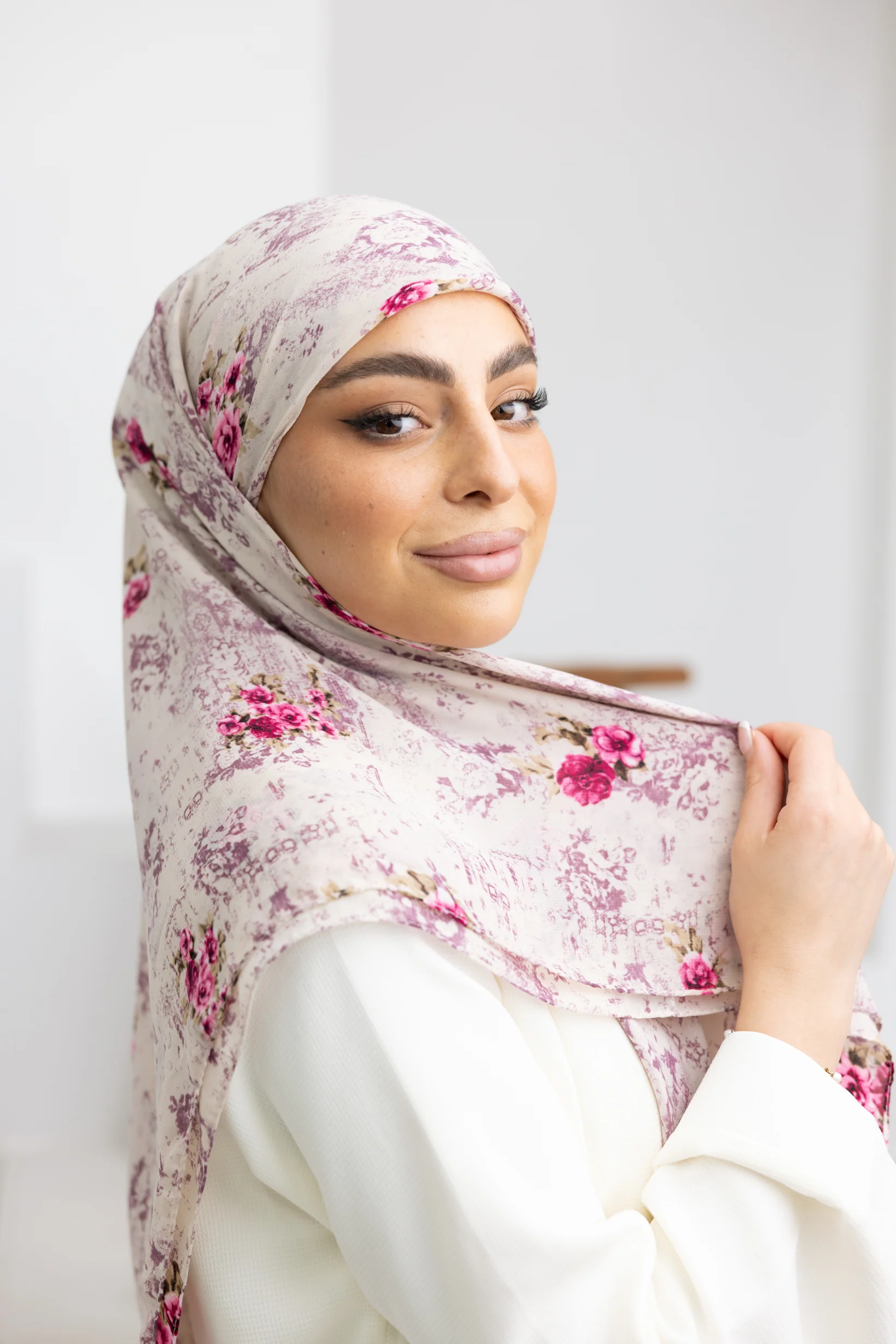 Marigold Square Print Scarf - Image 9