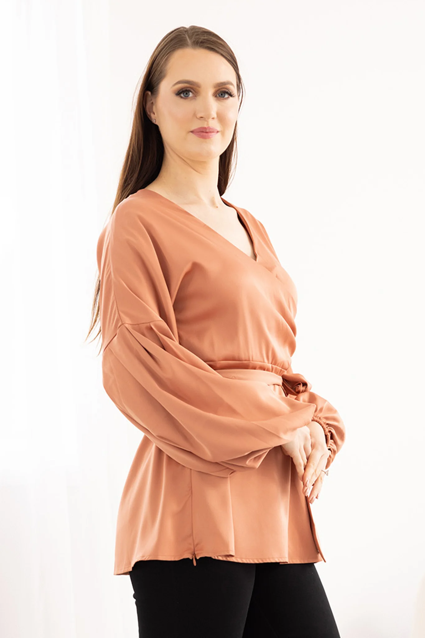 Maude Crossover Blouse - Image 12