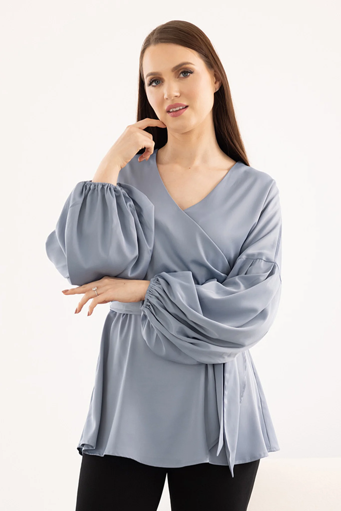 Maude Crossover Blouse - Image 4