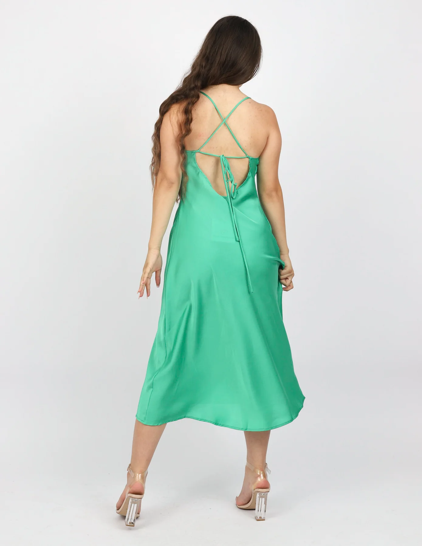 Medora Satin Dress - Image 4