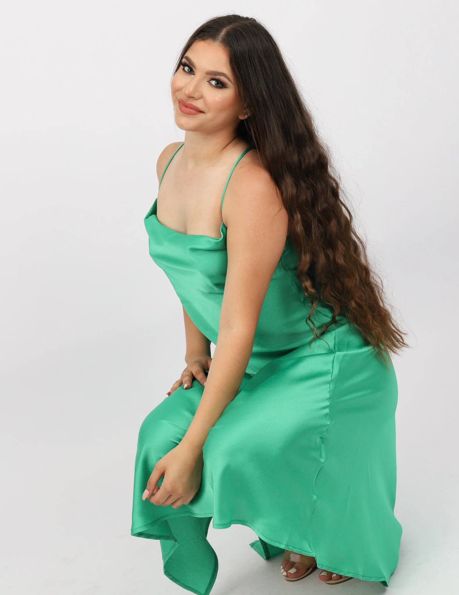 Medora Satin Dress - Image 5
