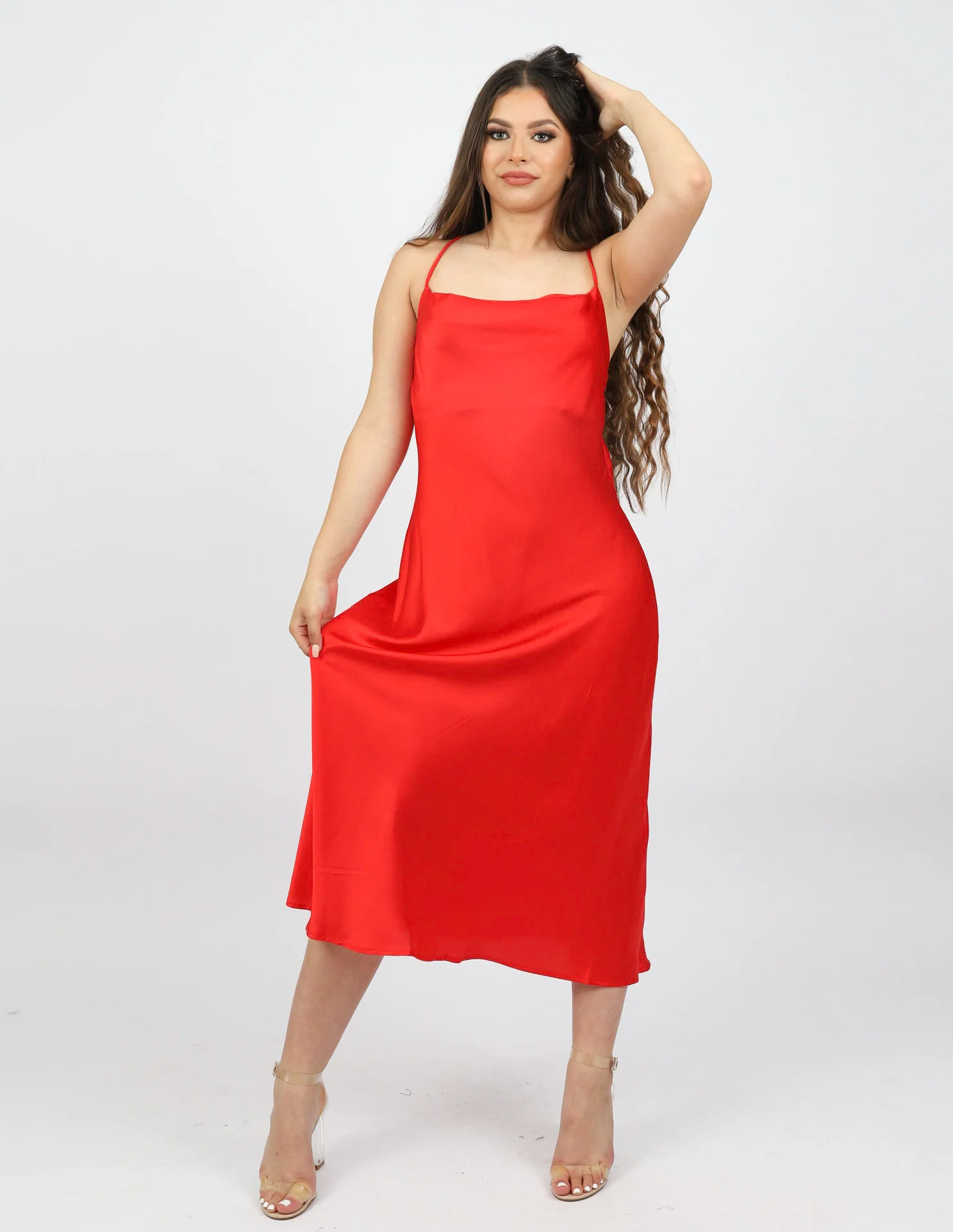 Medora Satin Dress - Image 6
