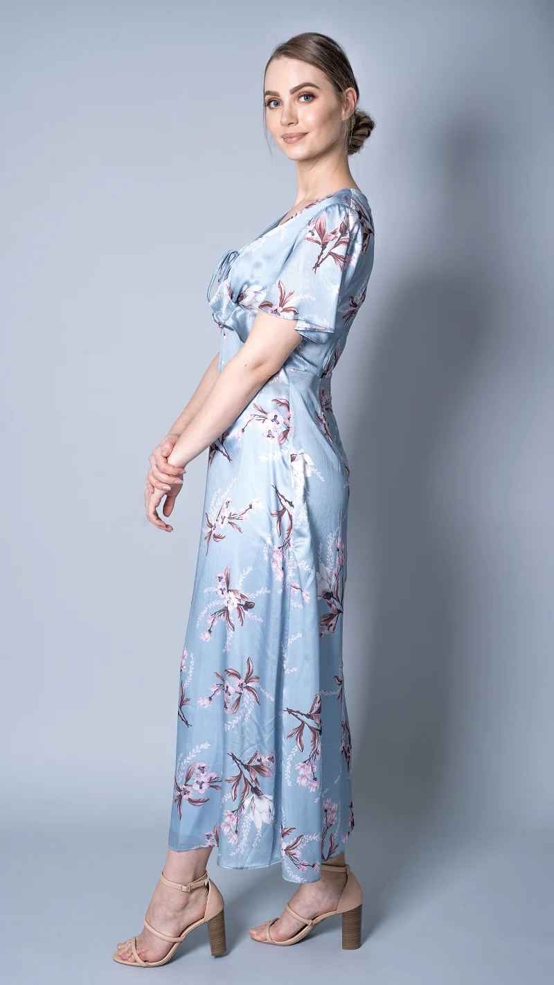 Mid Summer Short Sleeve Floral Dress - Image 10