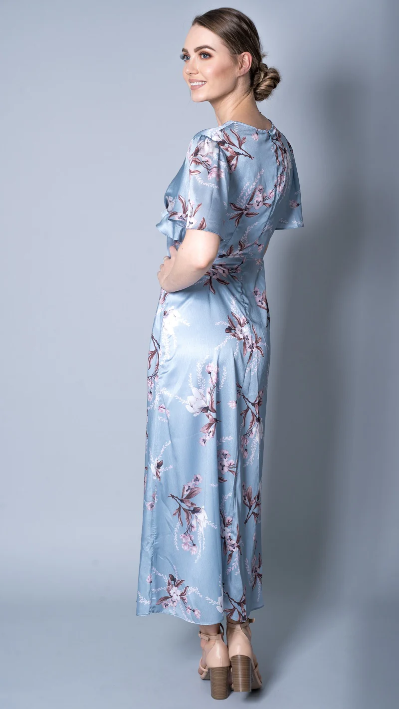 Mid Summer Short Sleeve Floral Dress - Image 11
