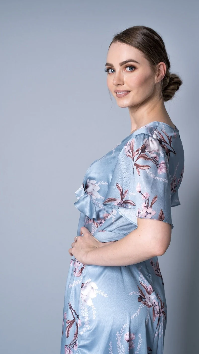 Mid Summer Short Sleeve Floral Dress - Image 12