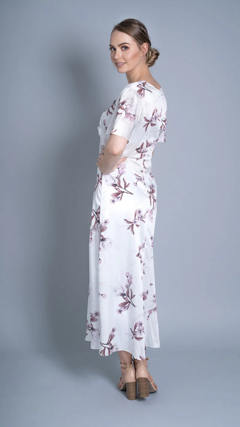 Mid Summer Short Sleeve Floral Dress - Image 5
