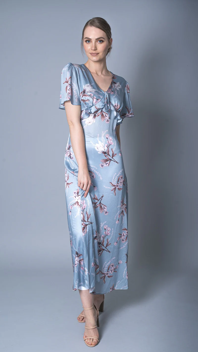 Mid Summer Short Sleeve Floral Dress - Image 7