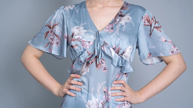 Mid Summer Short Sleeve Floral Dress - Image 8