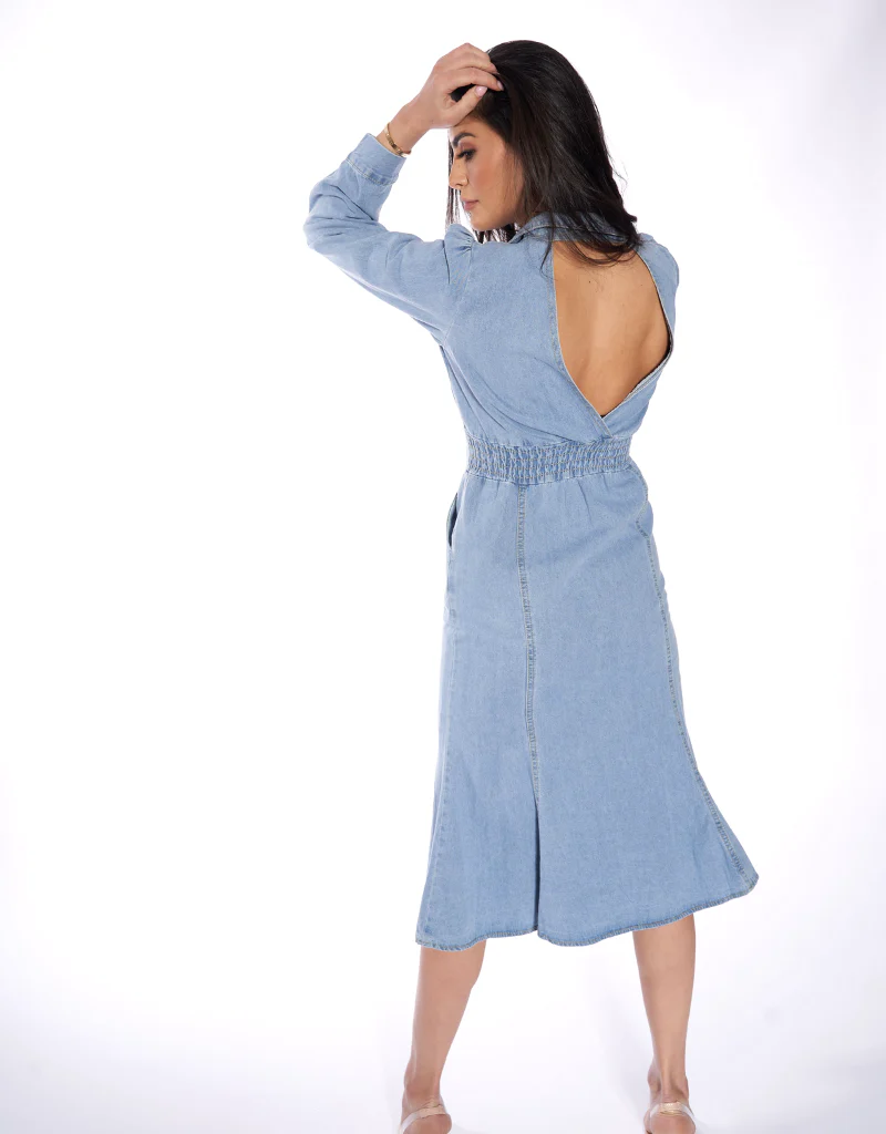 Mika Denim Dress - Image 3