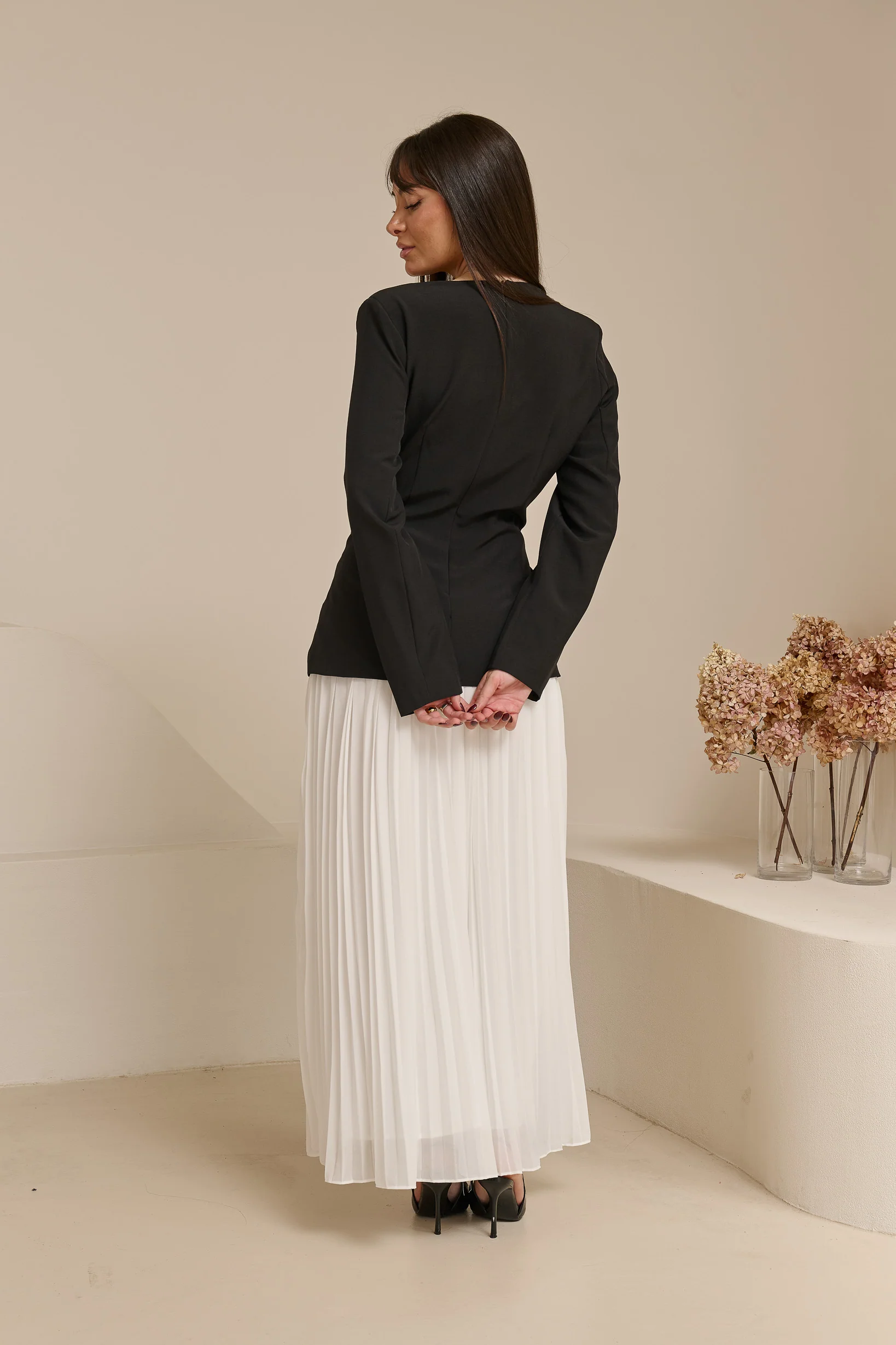 Miraj Blazer Pleat Dress - Image 11