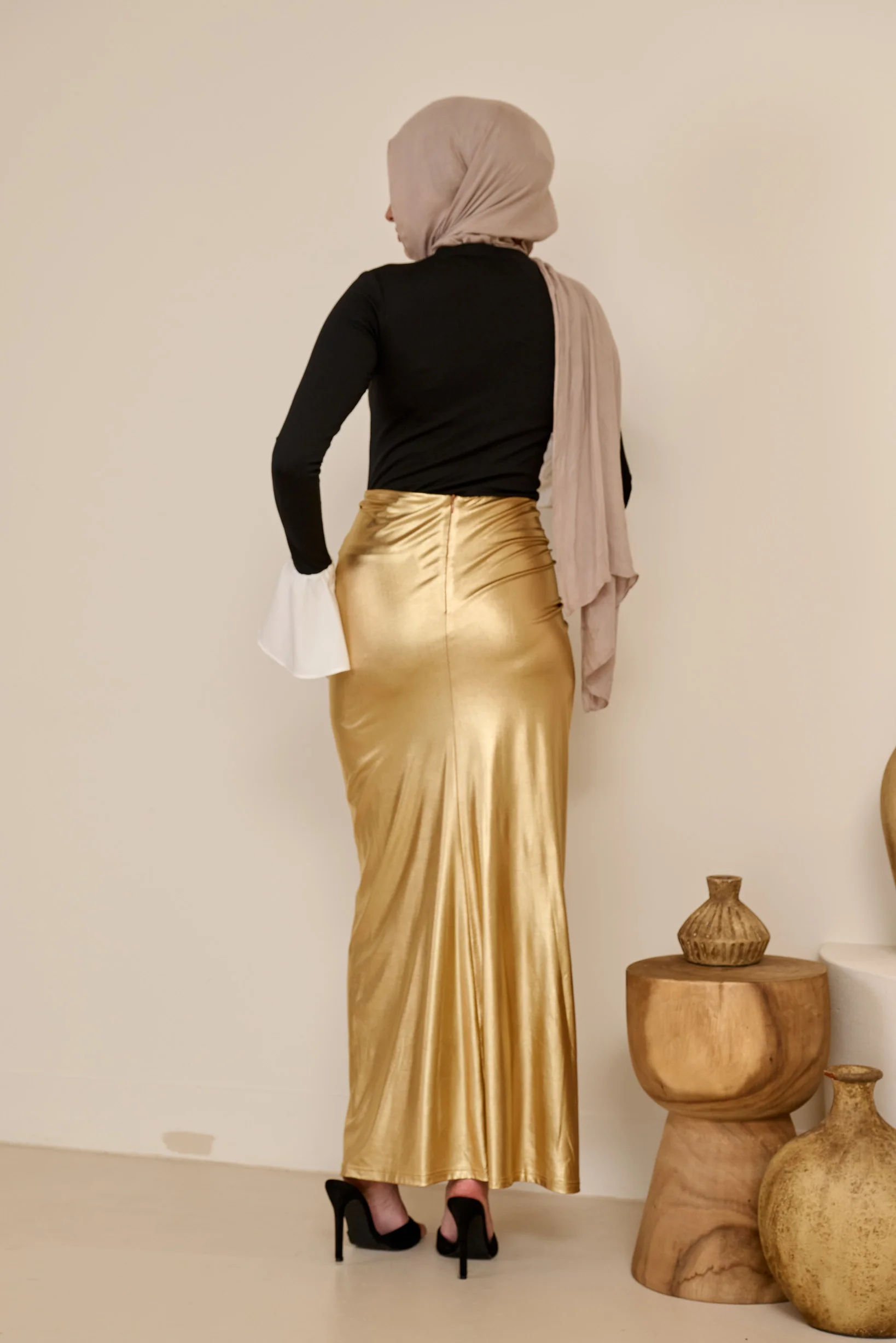Miraj Metallic Rooj Skirt - Image 4