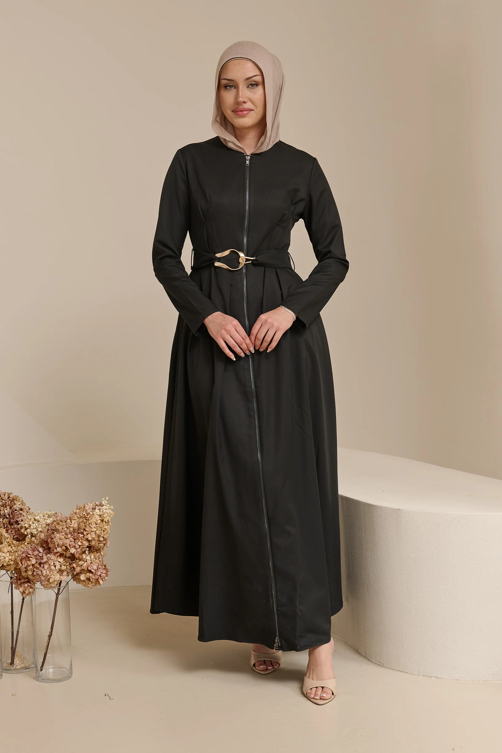 Miraj Zip Brooch Dress