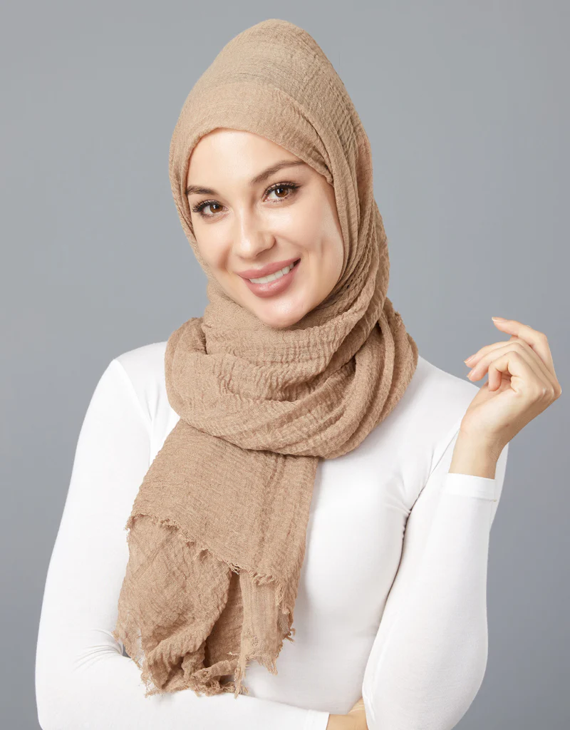 Modelle Crinkled Scarf - Shades of Brown - Image 5