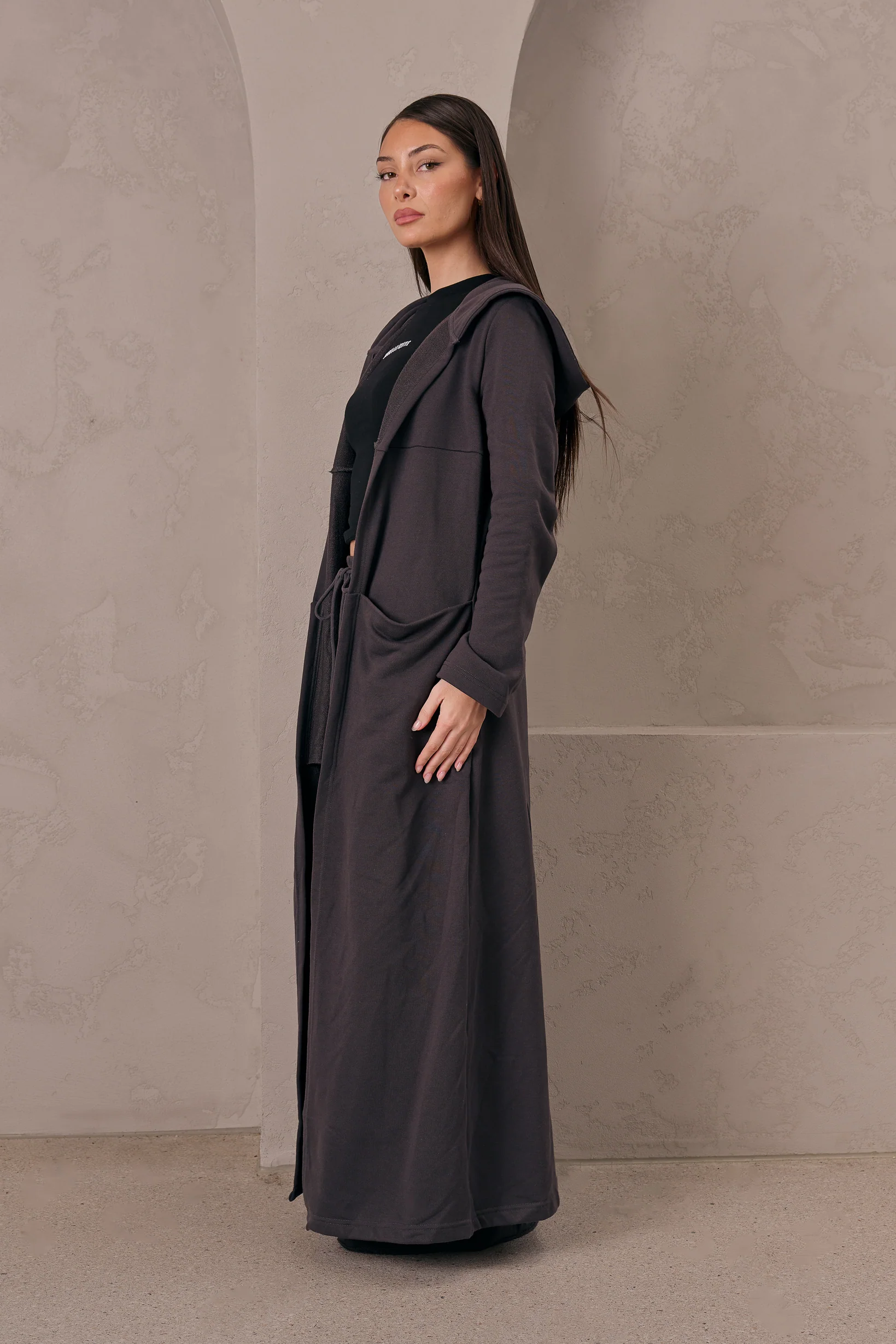 Modelle/Move Bare Thread Hooded Cardigan - Image 5