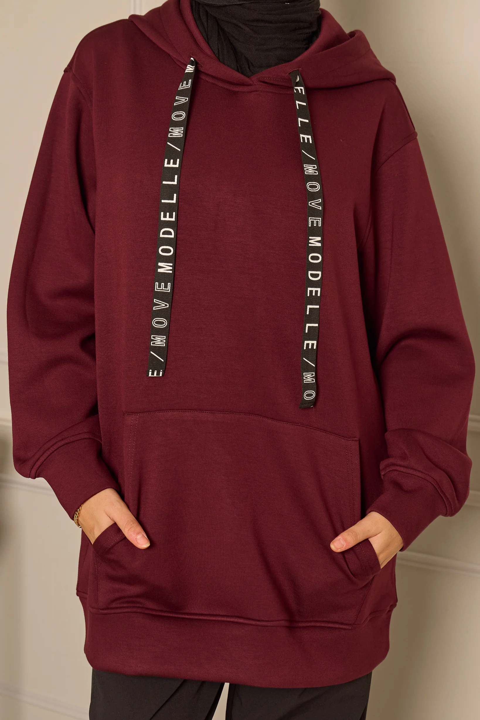 Modelle/Move Logo Drawstring Hoody - Image 2