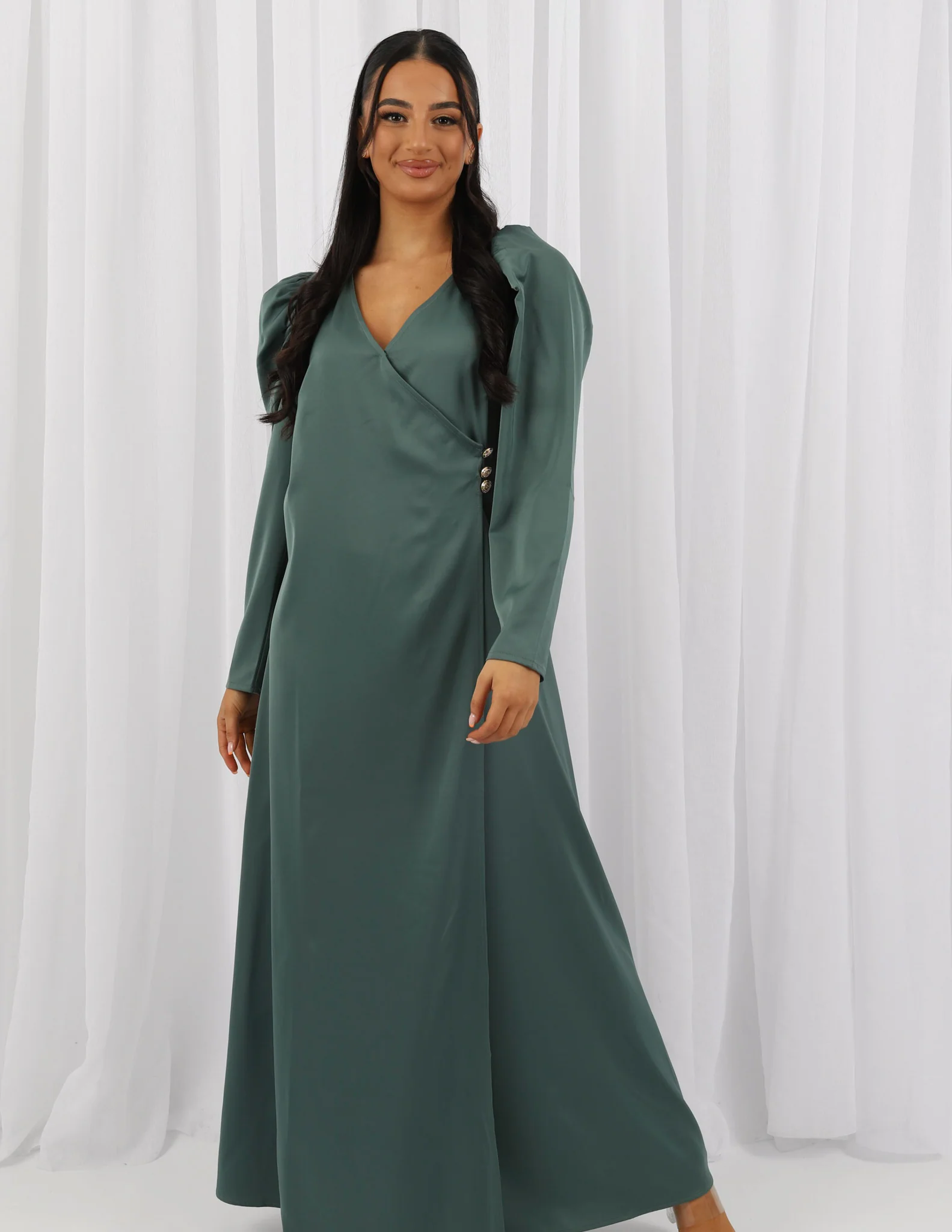 Myriam Wrap Detailed Dress - Image 13
