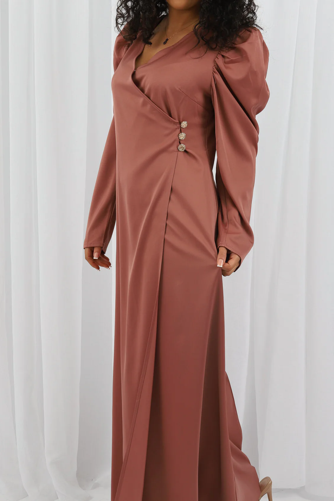 Myriam Wrap Detailed Dress - Image 5