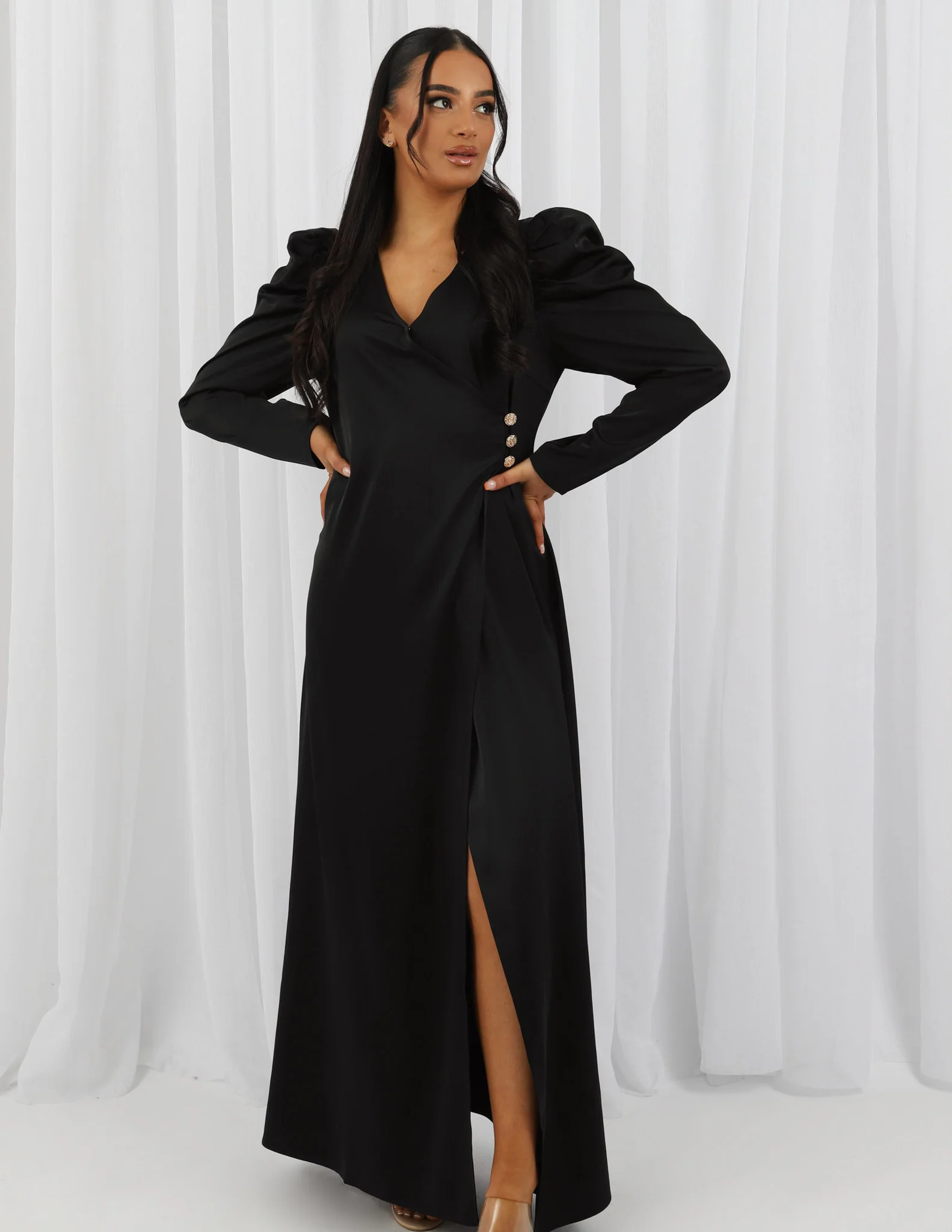 Myriam Wrap Detailed Dress - Image 8
