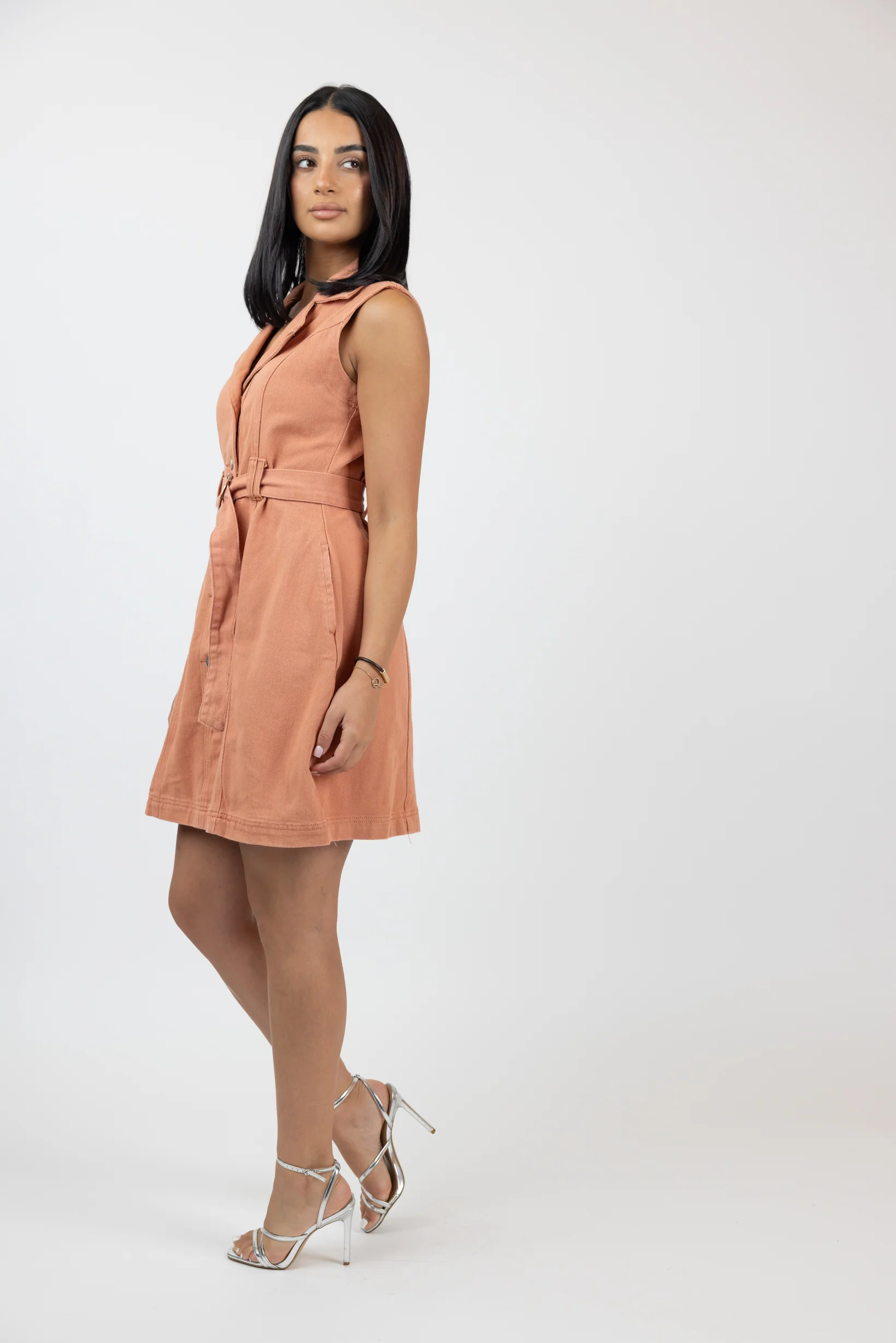 Naiara Short Denim Dress - Image 8