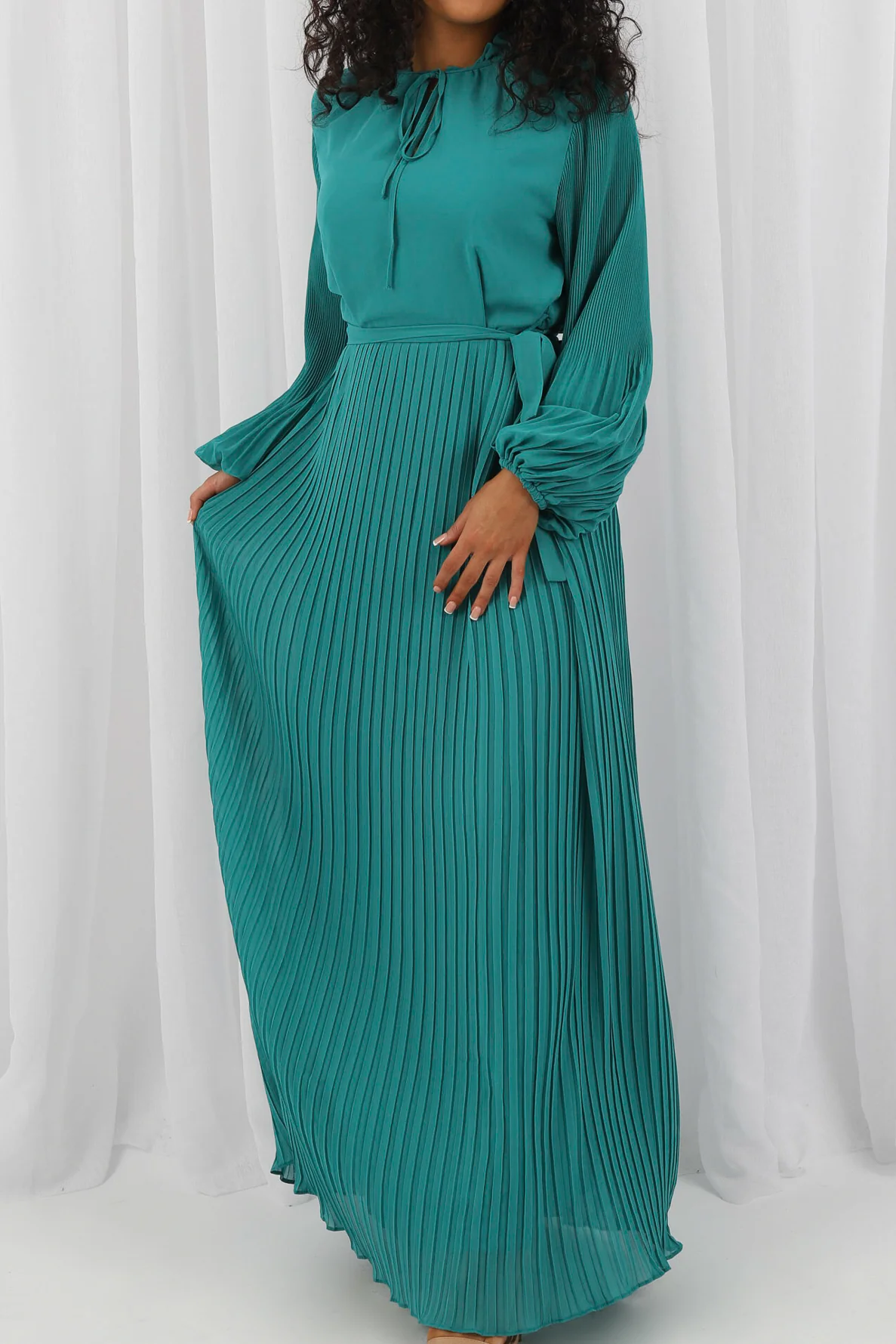 Nikita Pleat Detailed Dress - Image 13