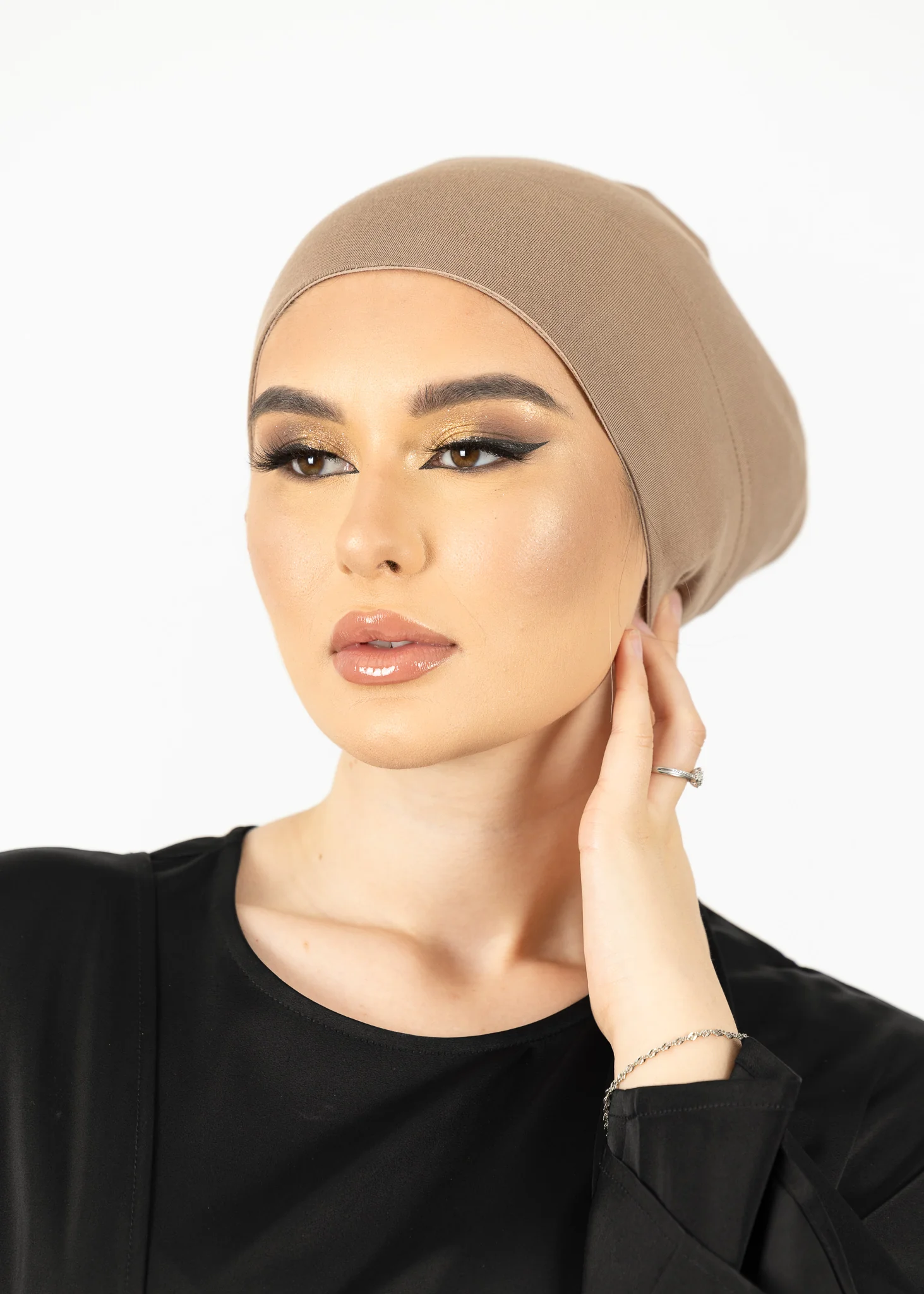 Non Slip Open Cap - Shades of Brown - Image 10
