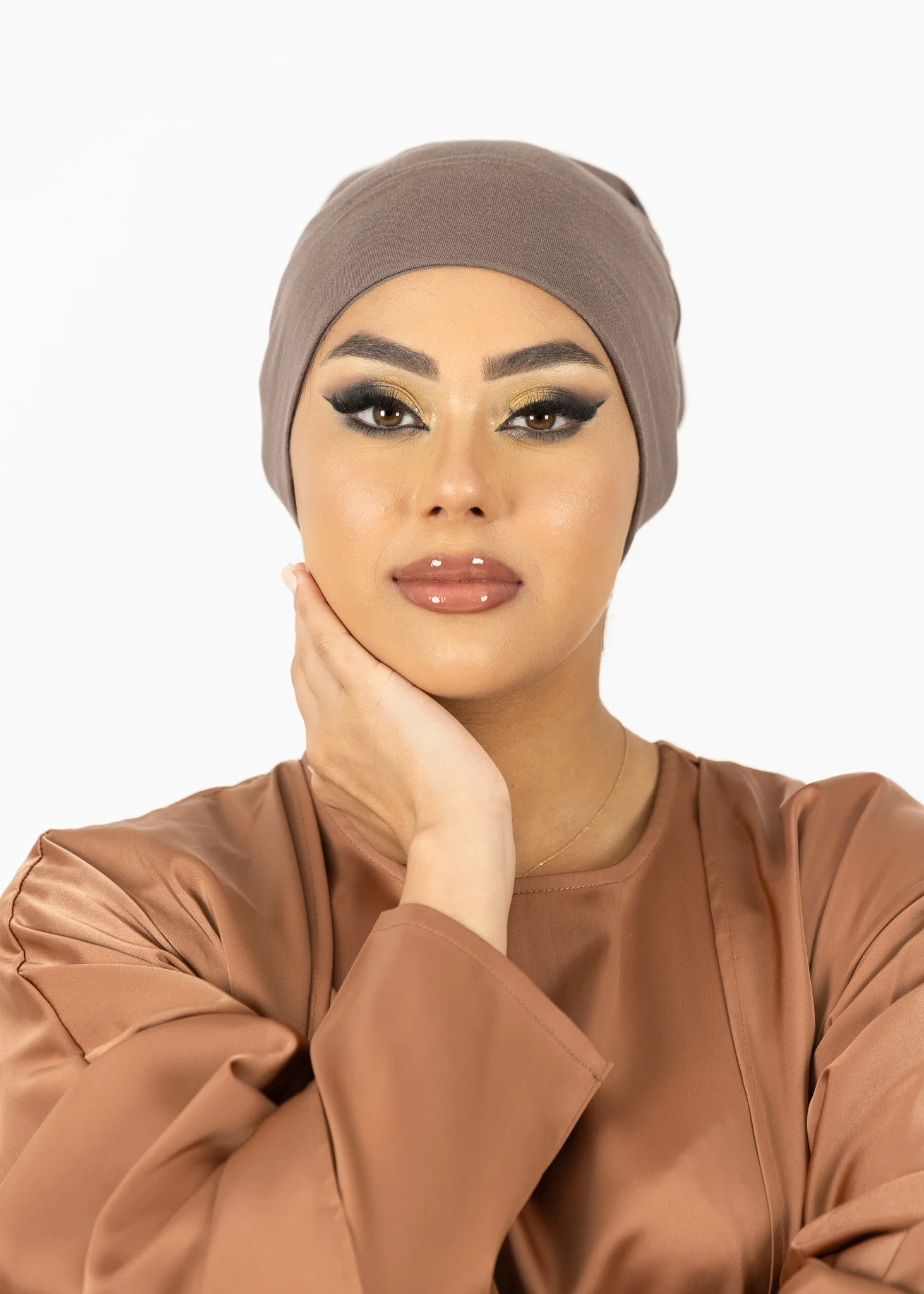 Non Slip Open Cap - Shades of Brown - Image 14