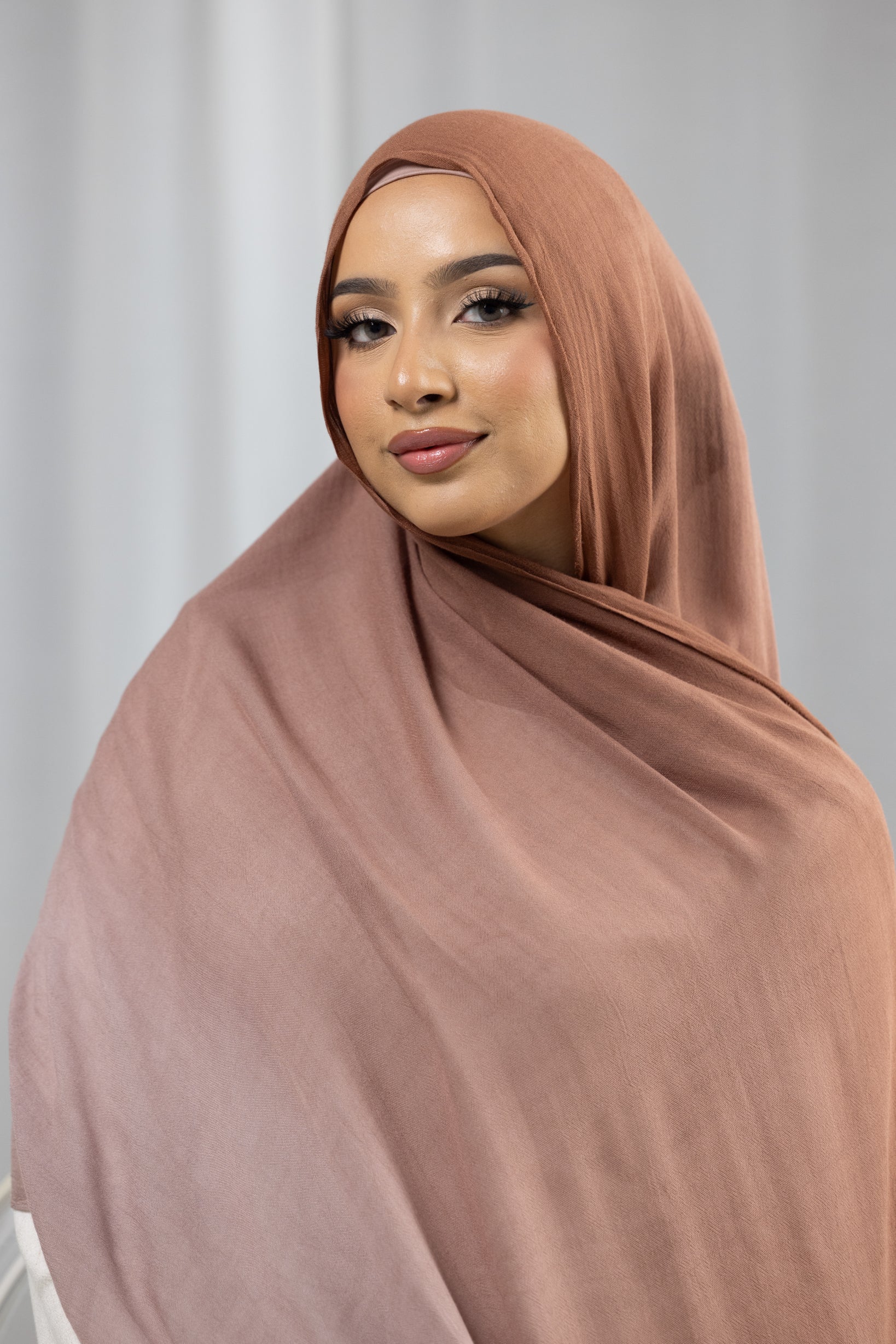 Ombre Modal Shawl - Shades of Brown - Image 11