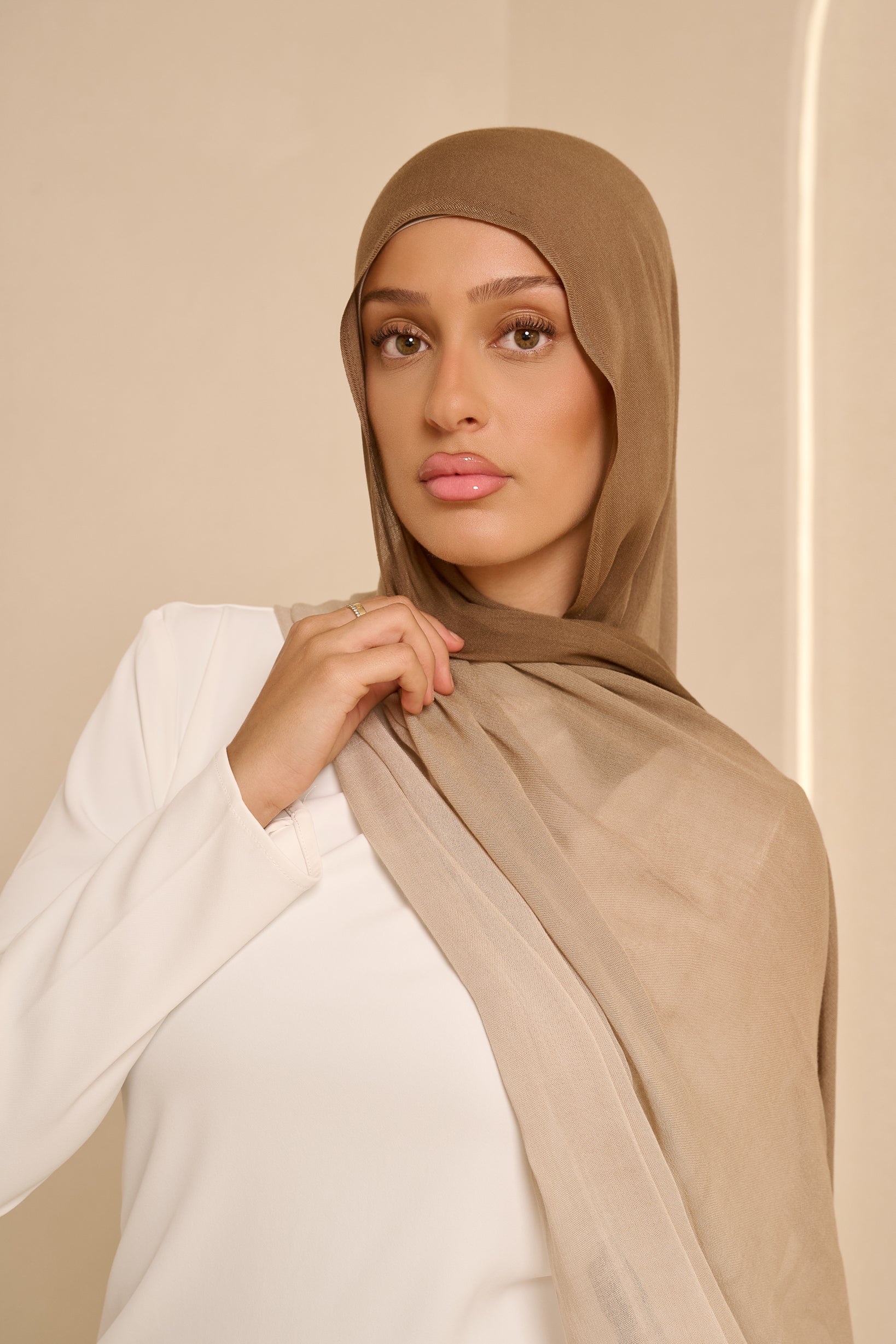 Ombre Modal Shawl - Shades of Brown - Image 3