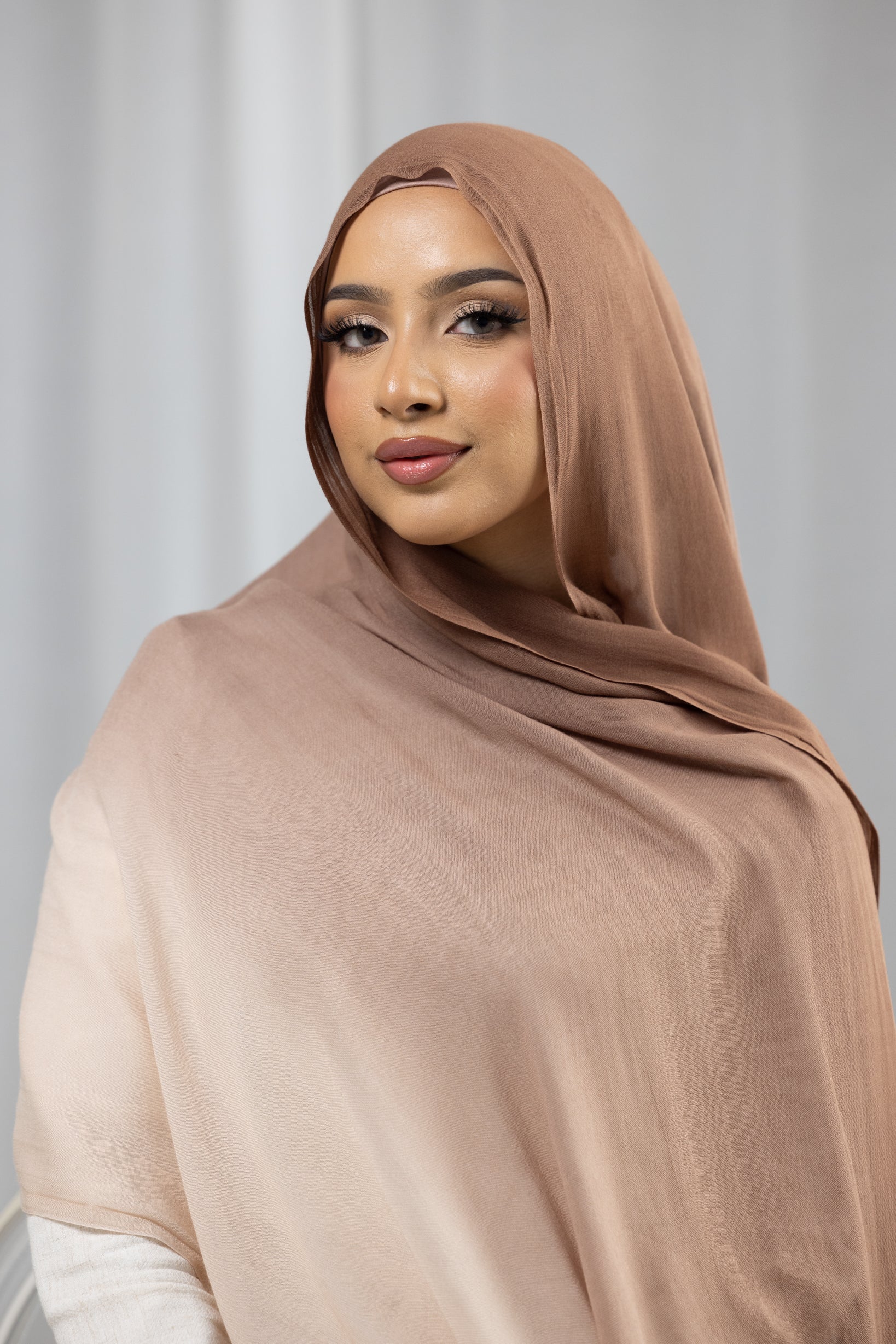 Ombre Modal Shawl - Shades of Red - Image 4