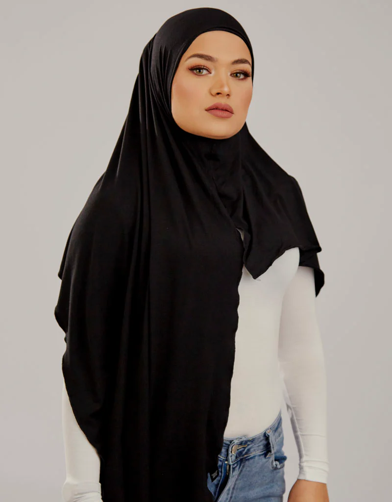 One Piece Jersey Scarf - Dark Shades - Image 5