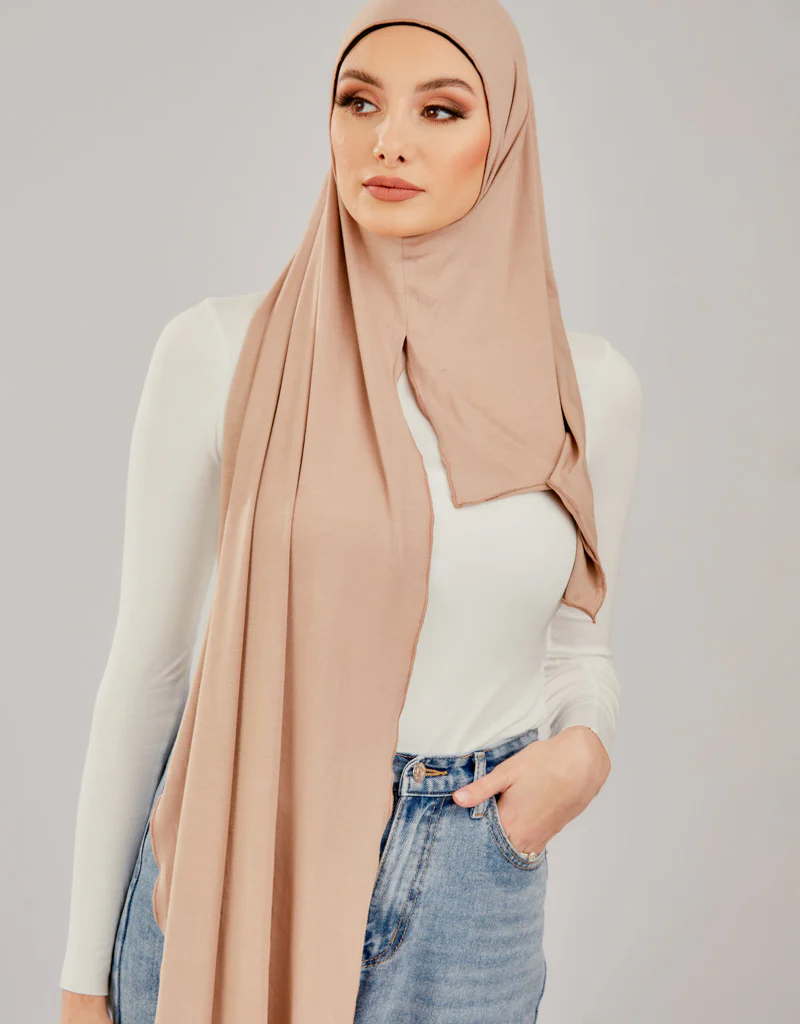 One Piece Jersey Scarf - Dark Shades - Image 6