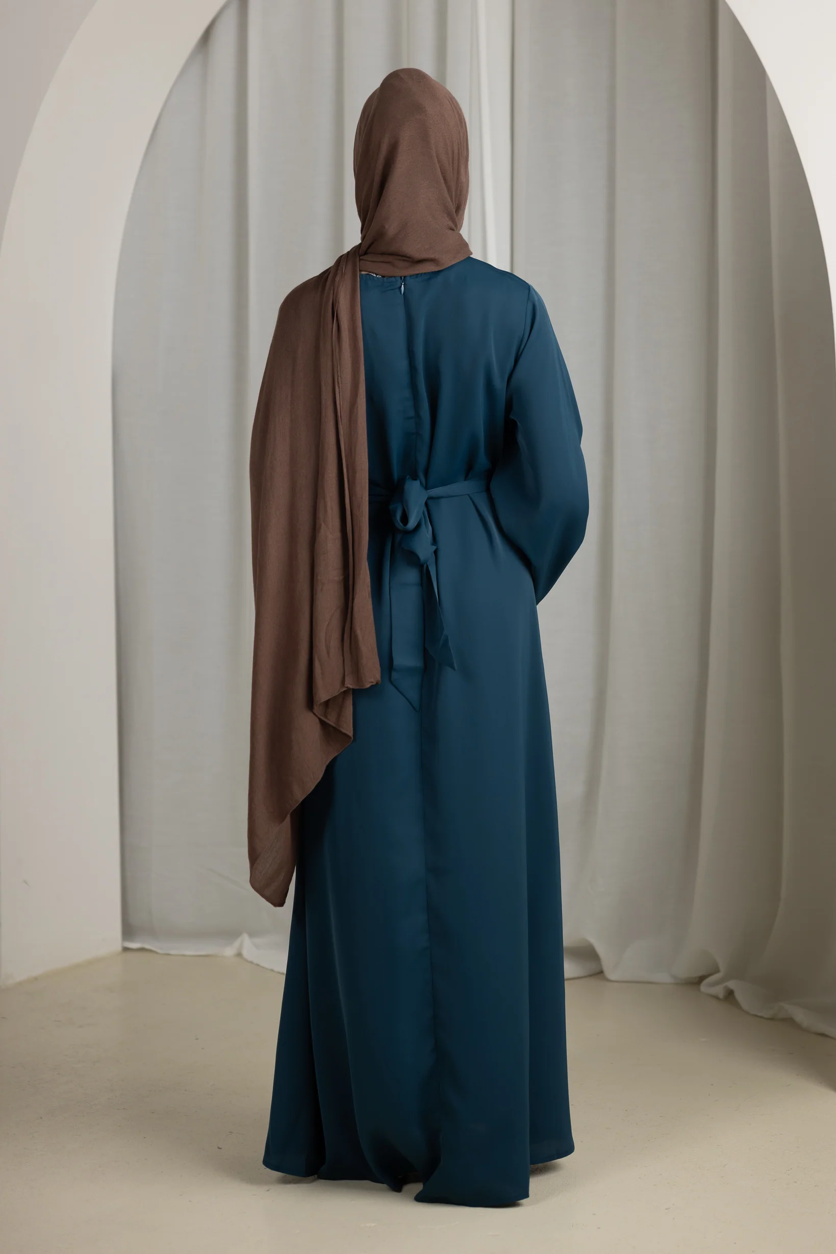 Open Sleeve Abaya - Shades of Blue - Image 4
