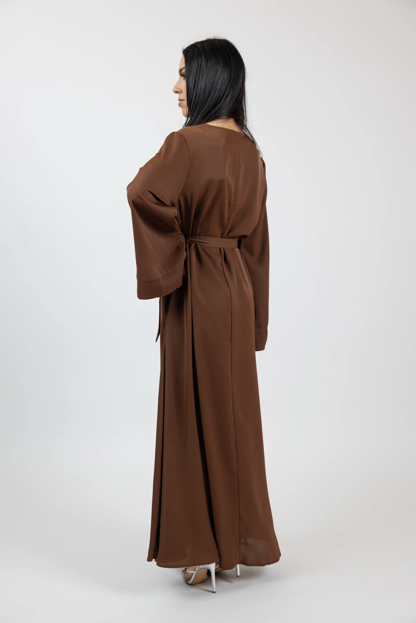Open Sleeve Abaya - Shades of Brown - Image 20