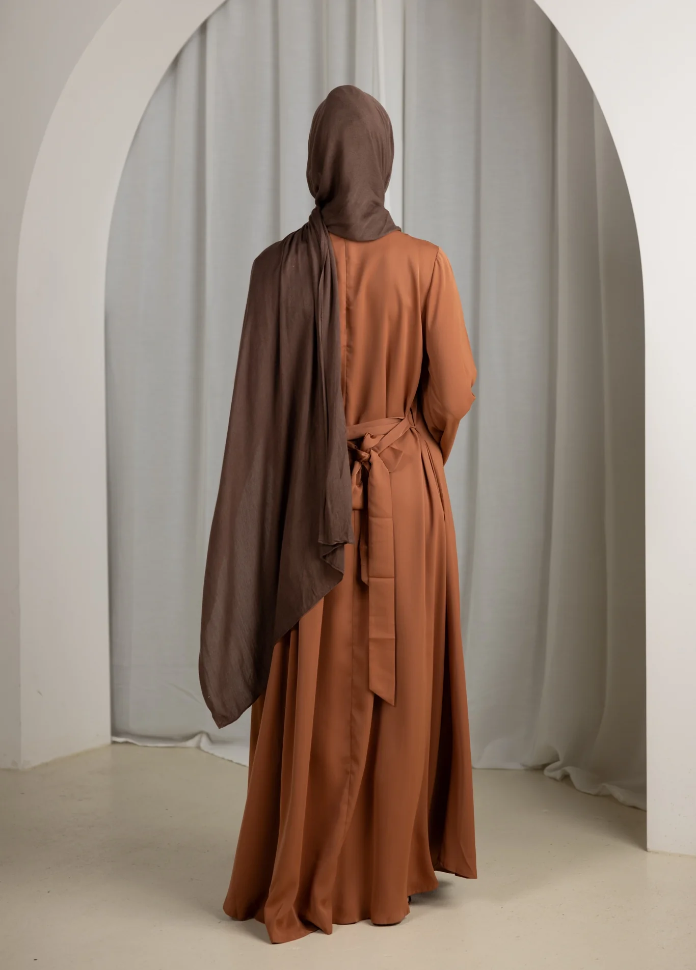 Open Sleeve Abaya - Shades of Brown - Image 31