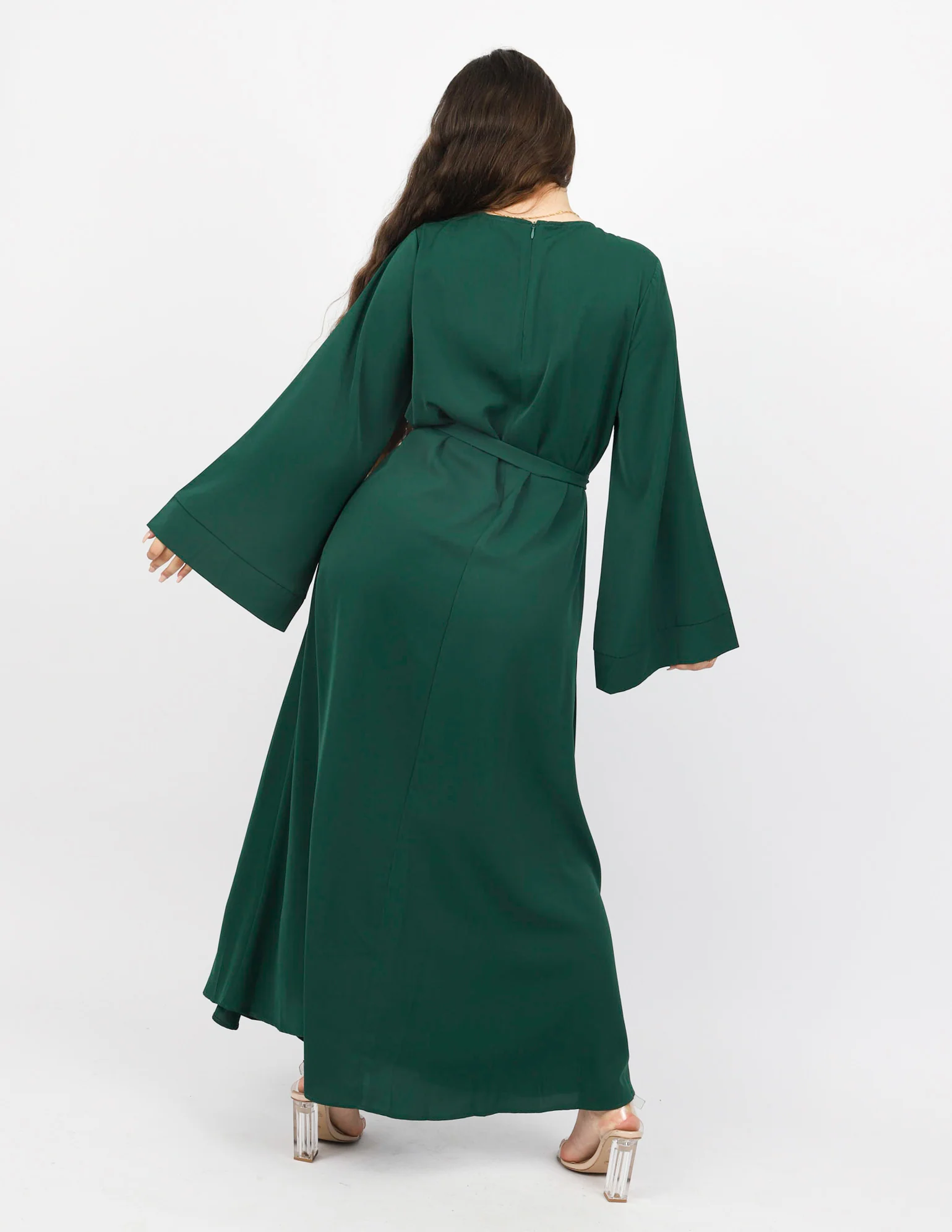 Open Sleeve Abaya - Shades of Green - Image 22