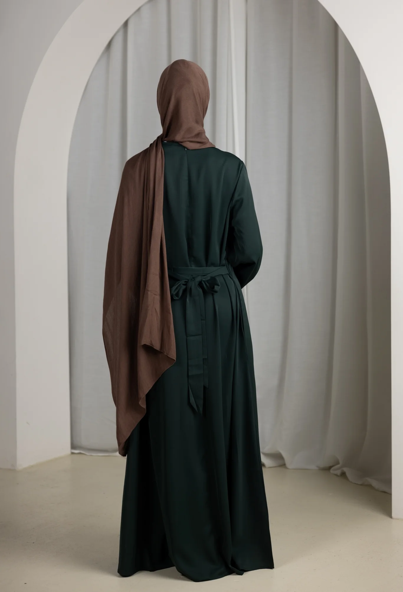 Open Sleeve Abaya - Shades of Green - Image 32