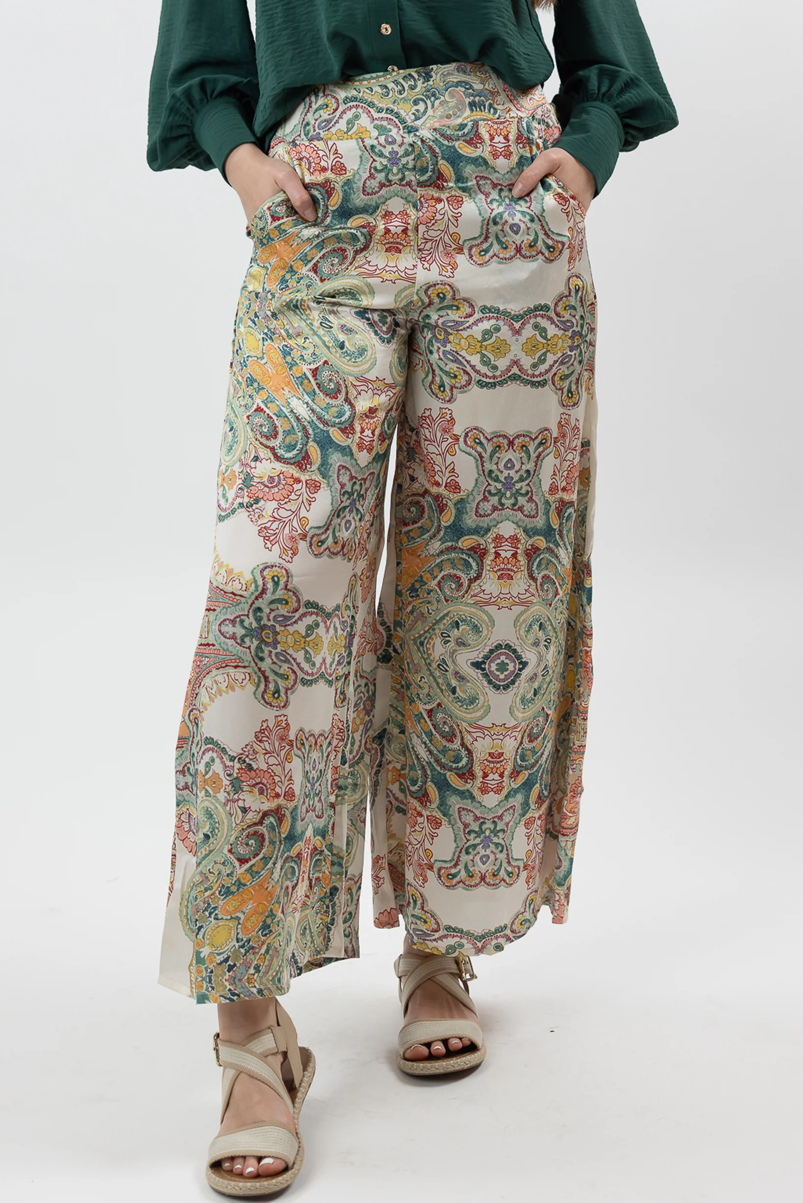 Paisley Wide Leg Pants - Image 11