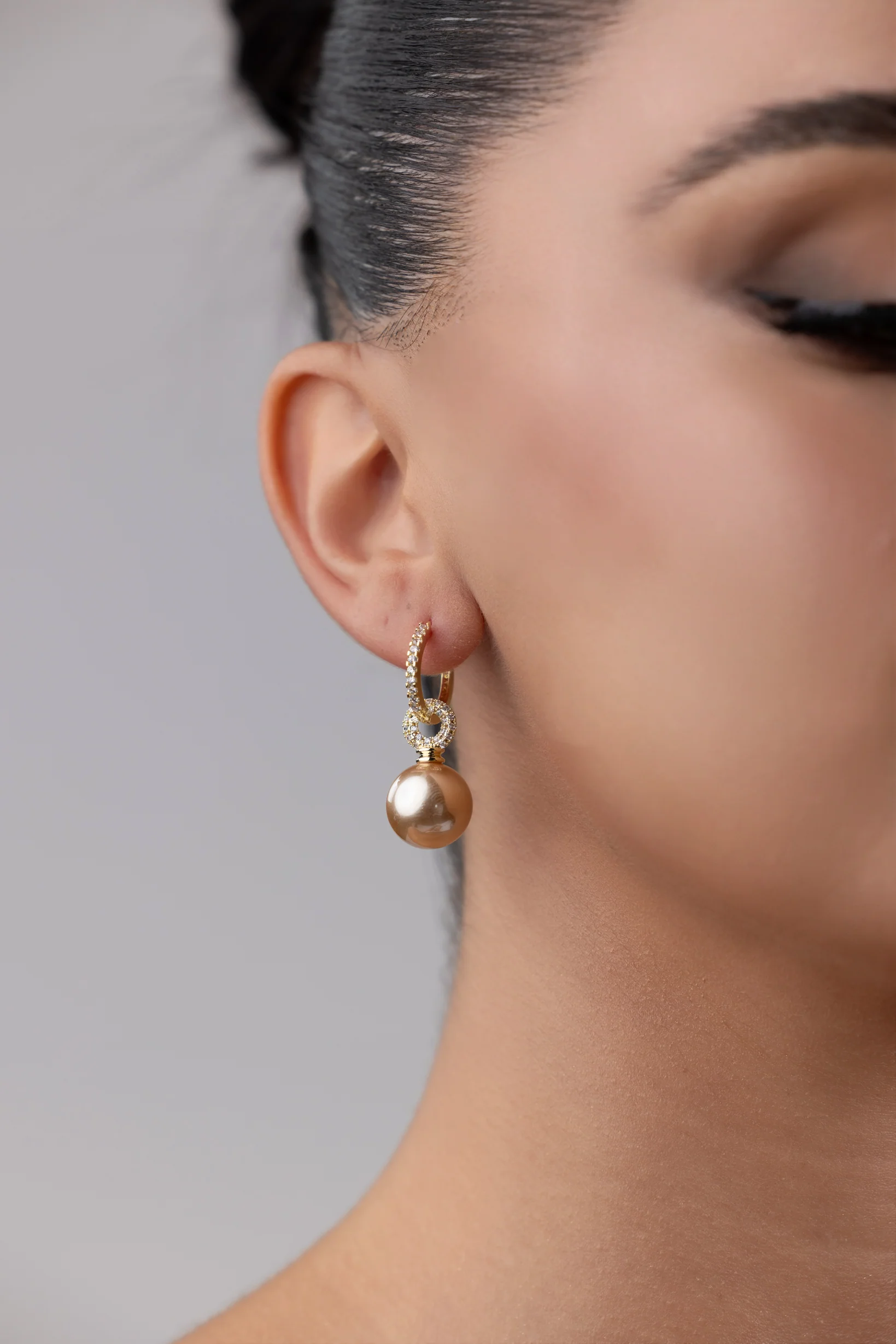 Pearl Hoop Earrings
