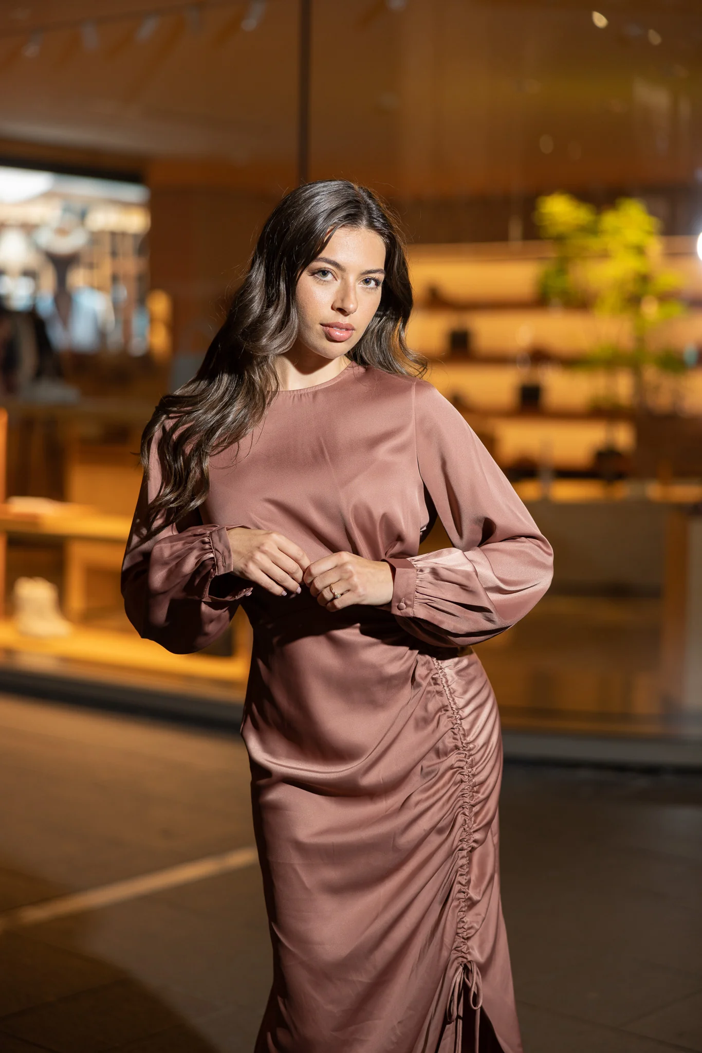 Penelope Side Drawstring Dress - Image 4
