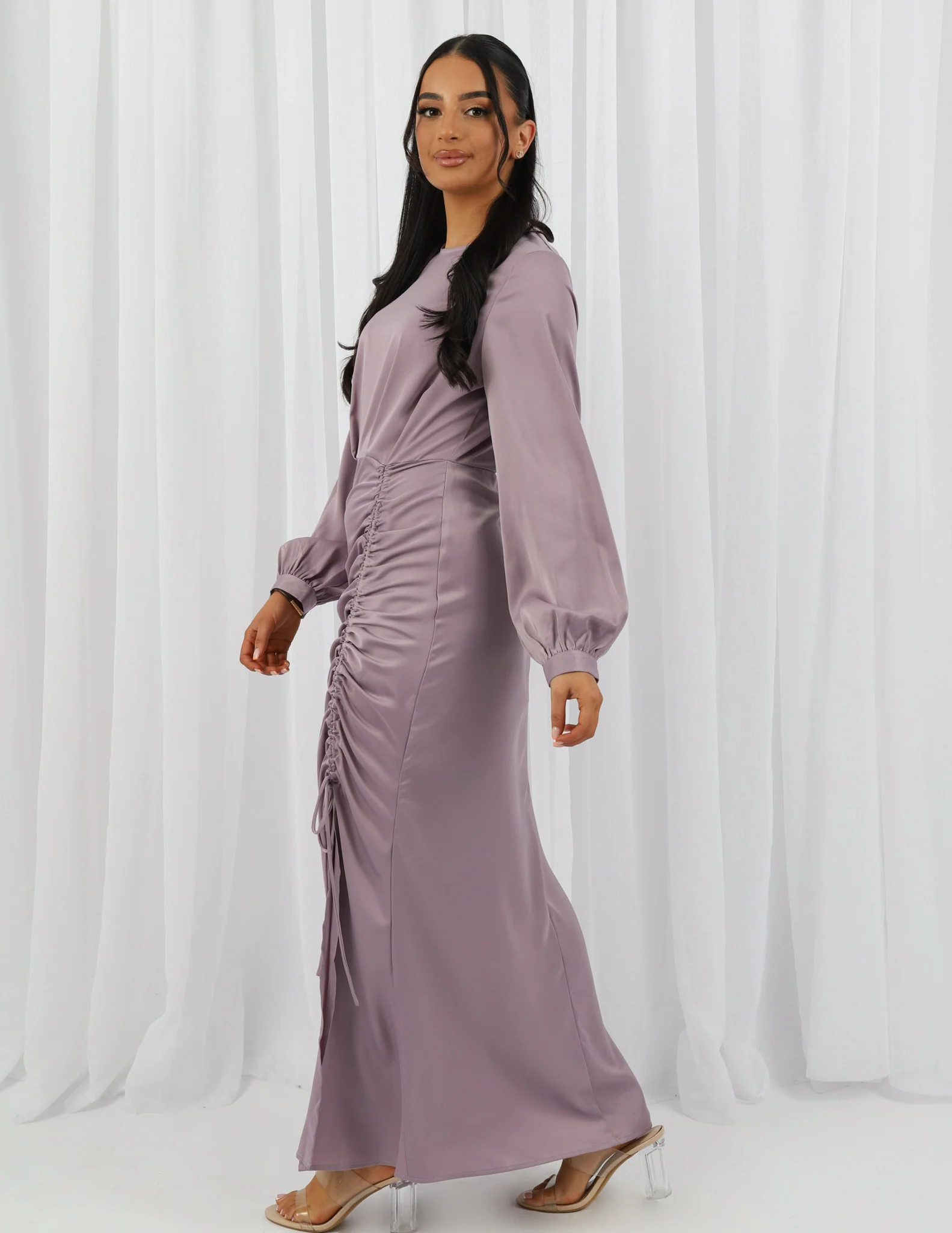Penelope Side Drawstring Dress - Image 9